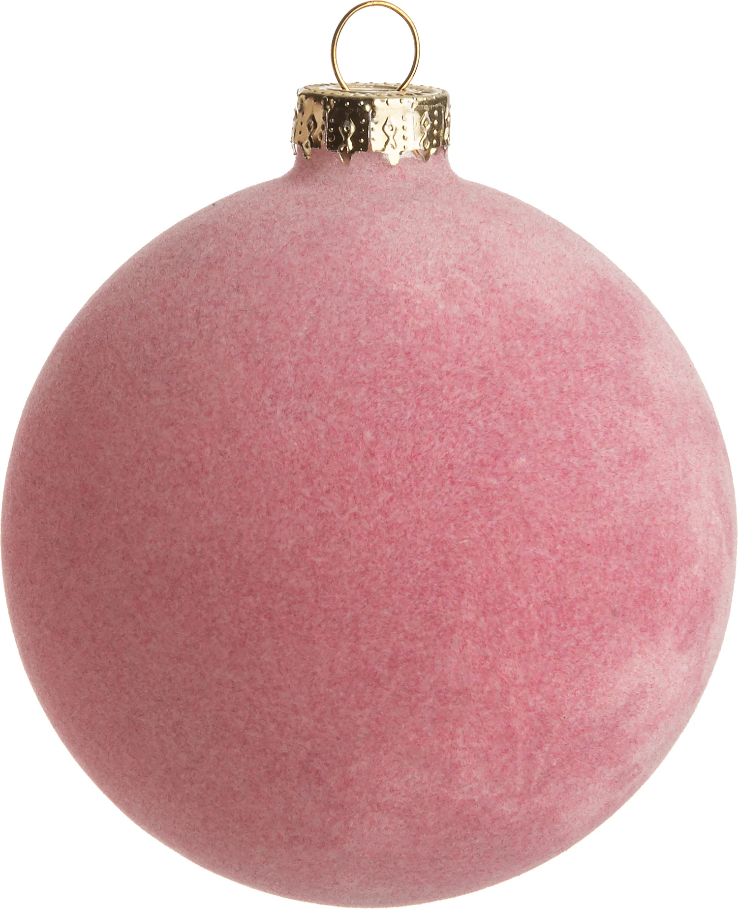 Intratuin kerstbal Lura roze D 8 cm