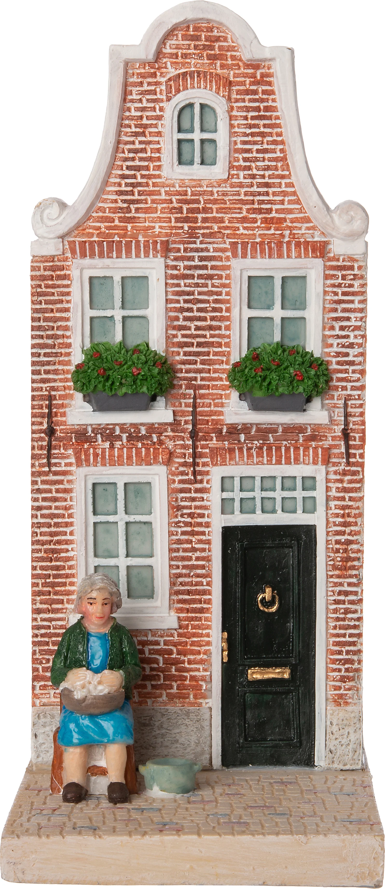 Intratuin Holland kersthuisje grachtenpand scheef 7,5 x 19 x 18,8 cm