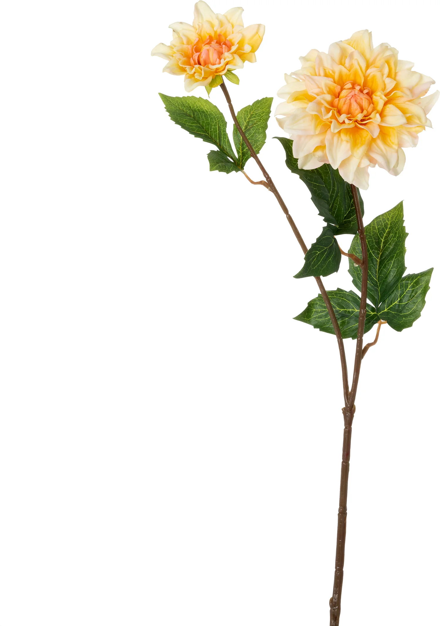 Intratuin kunstbloem Dahlia geel 60 cm