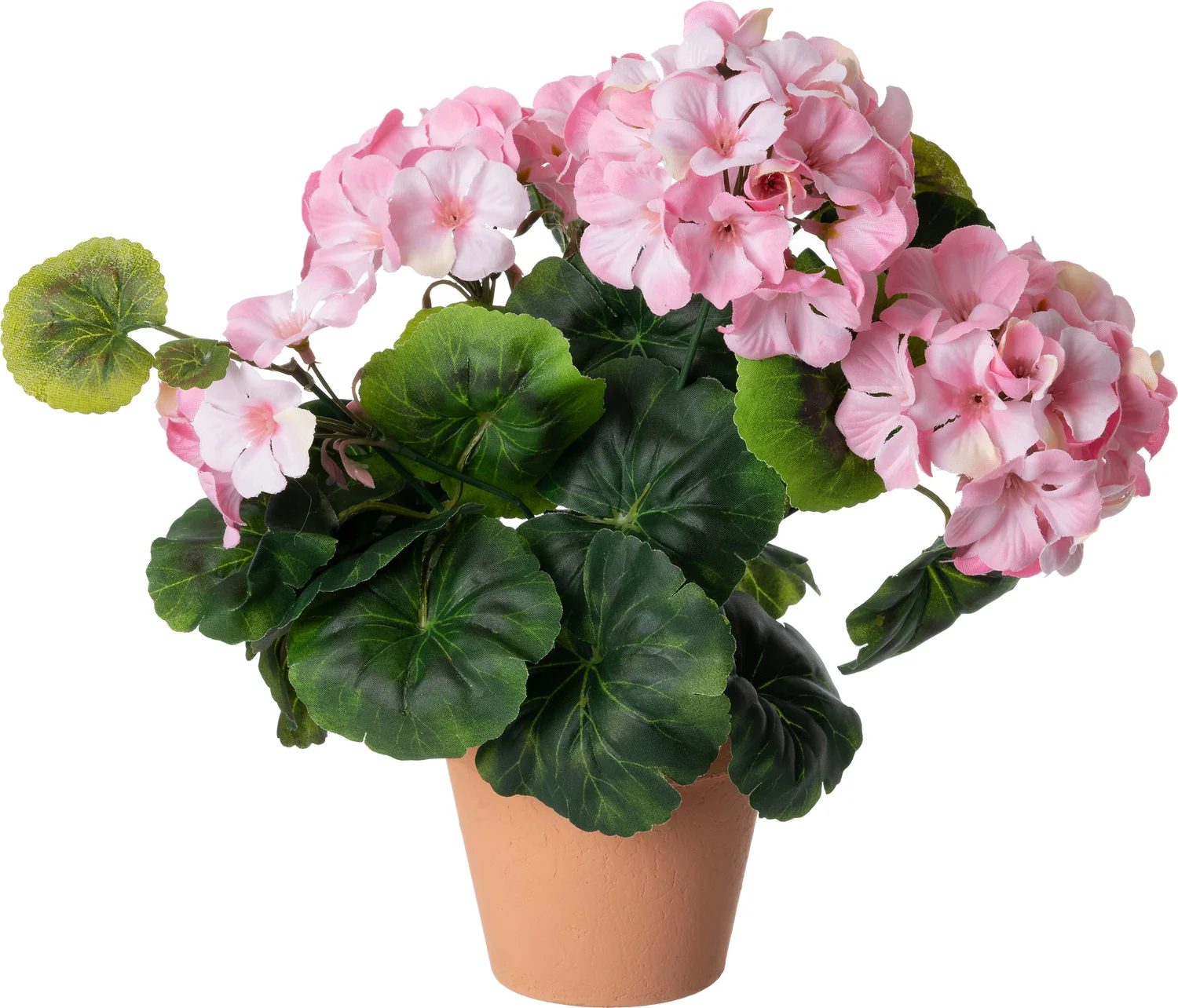 Intratuin kunstplant Begonia roze 30 x 30 x 35 cm