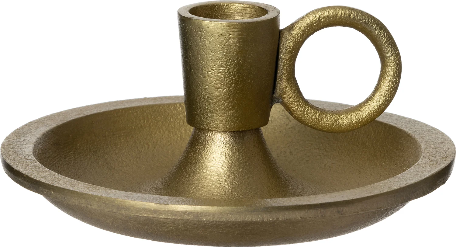 Intratuin kandelaar Vidal goud D 12 H 7,5 cm