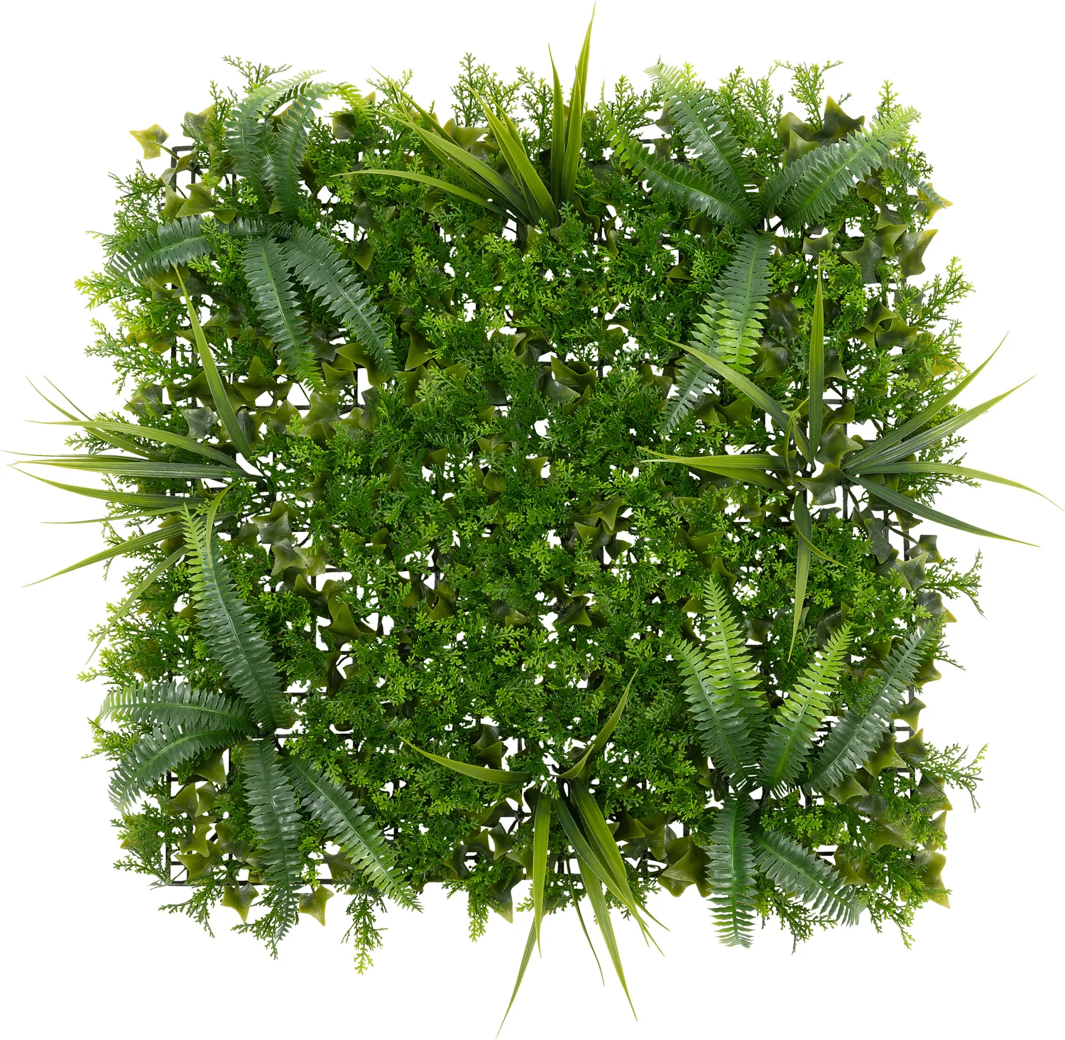 Intratuin kunstplanten wandpaneel gras groen 50 x 50 x 7 cm