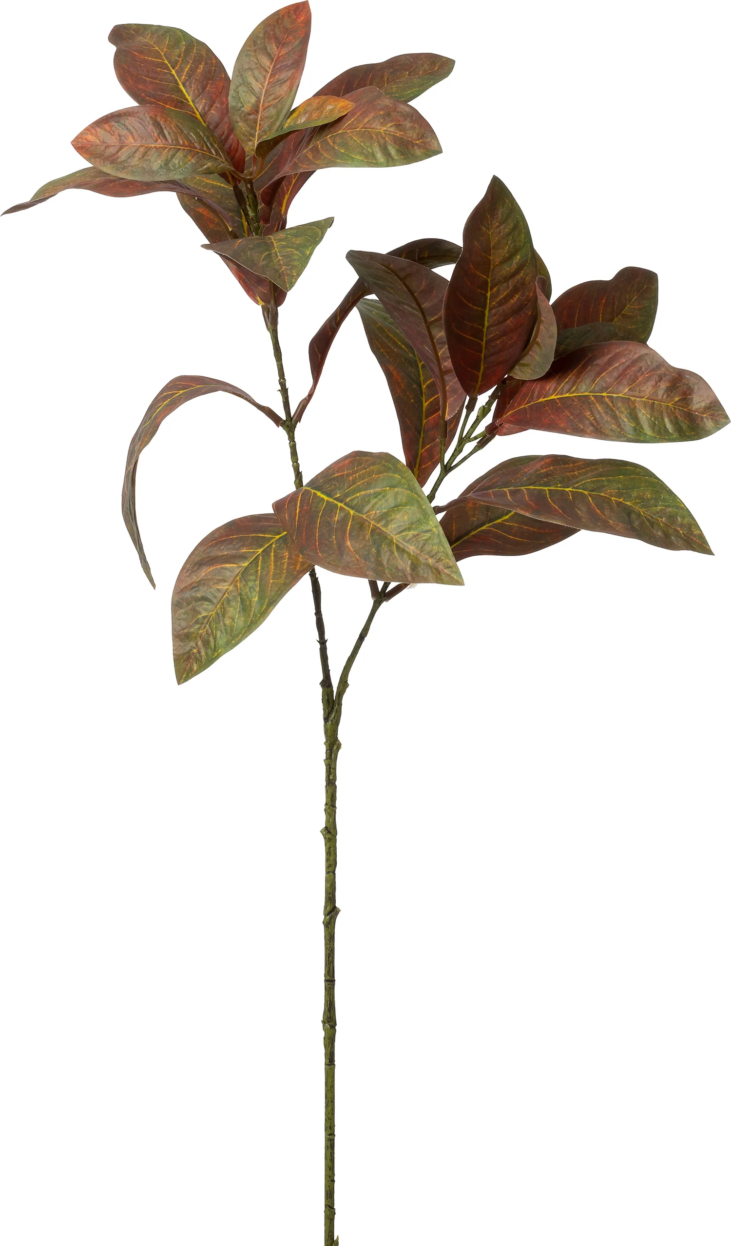 Intratuin kunsttak Prunusblad groen rood 71 cm