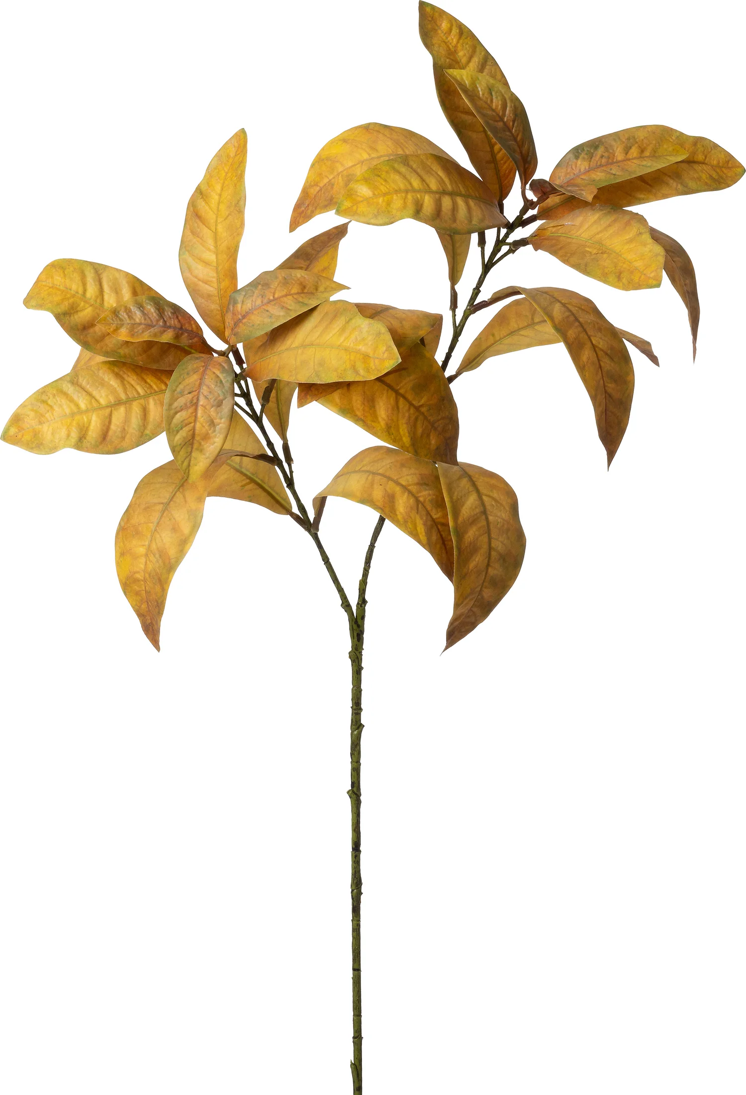 Intratuin kunsttak Prunusblad geel 71 cm