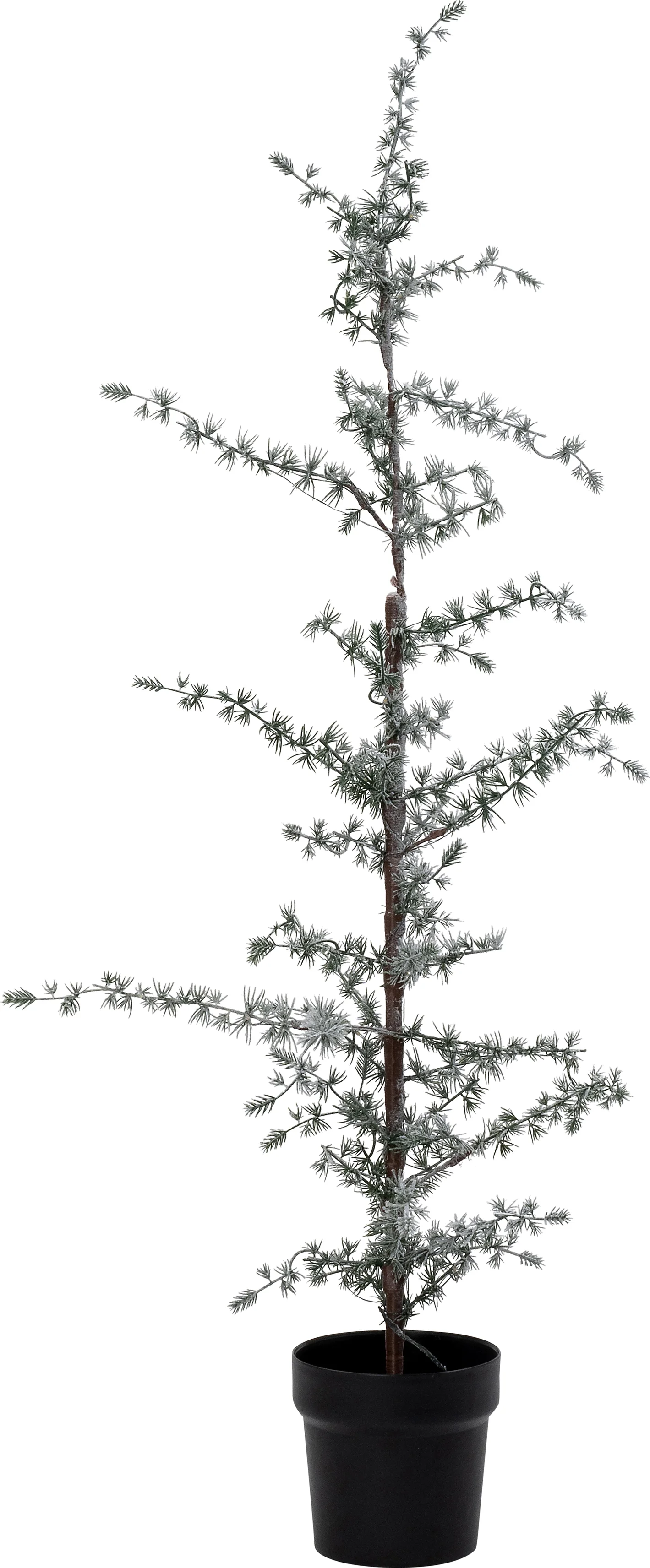 Intratuin kunstkerstboom Flock besneeuwd met 40 lampjes warm wit D 48 H 120 cm