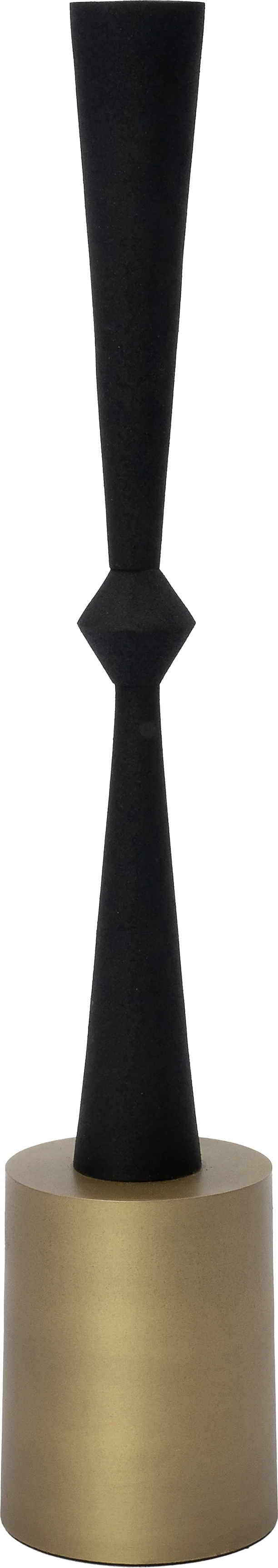 Intratuin kandelaar Lucia goud / zwart D 8 H 43 cm