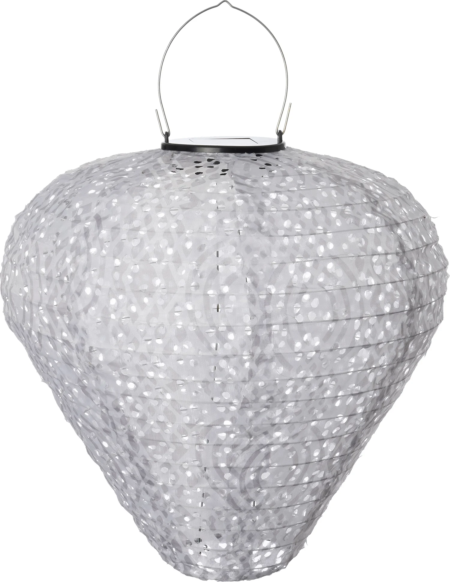Intratuin lampion wit / grijs D 28 H 30 cm