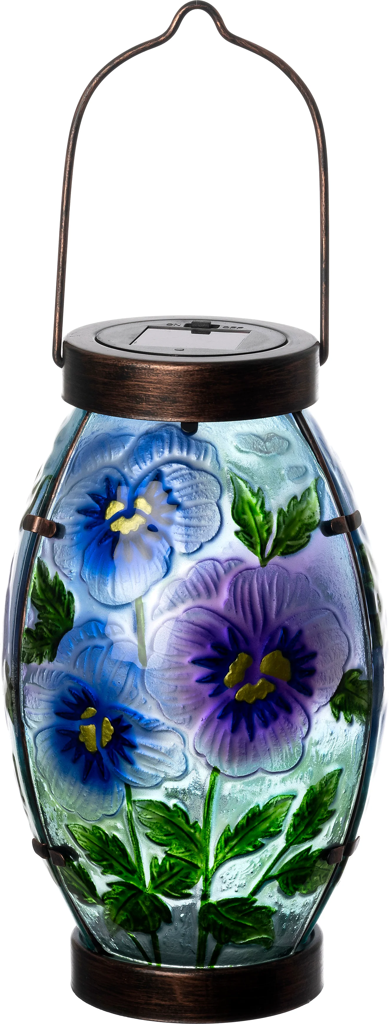 Intratuin lantaarn bloem blauw D 15 H 25 cm