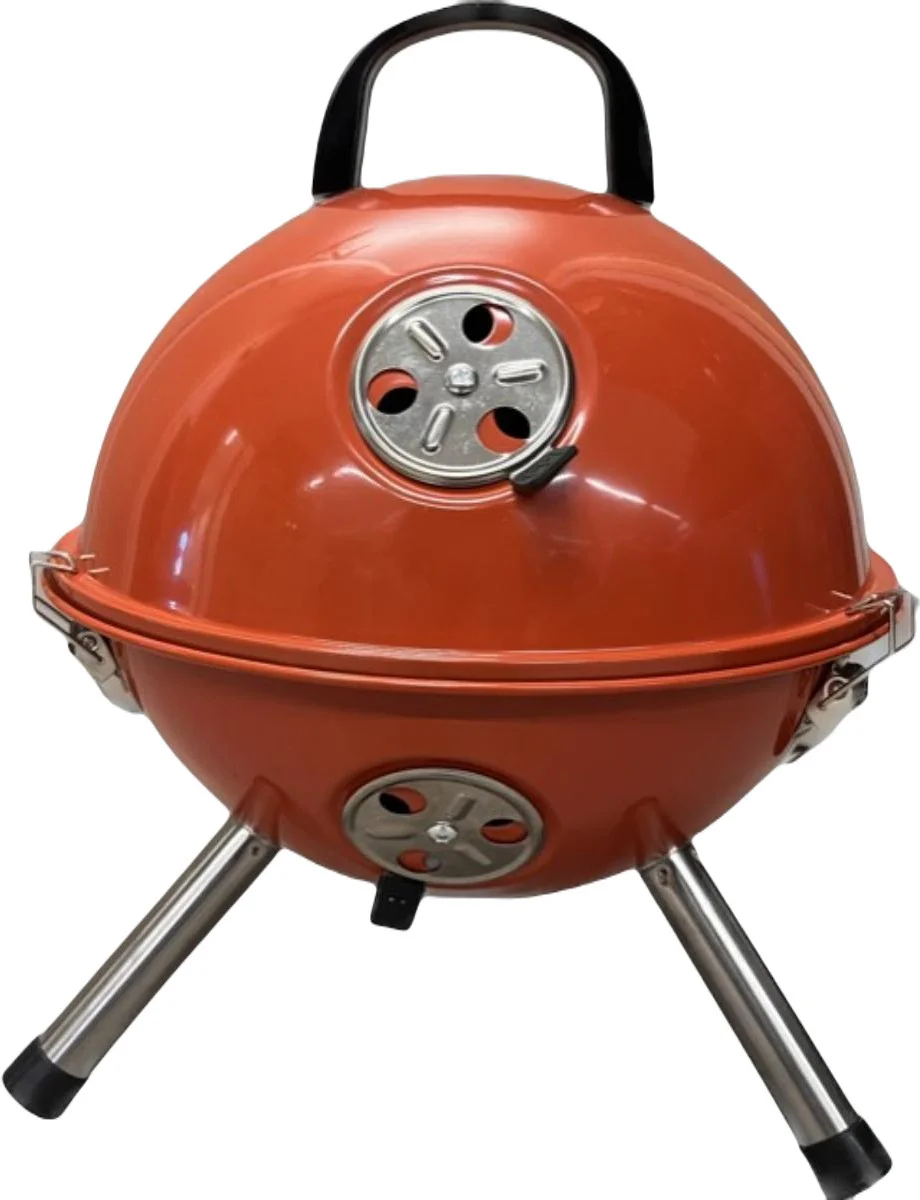 Intratuin houtskool barbecue Bolly terracotta D 32 H 45 cm