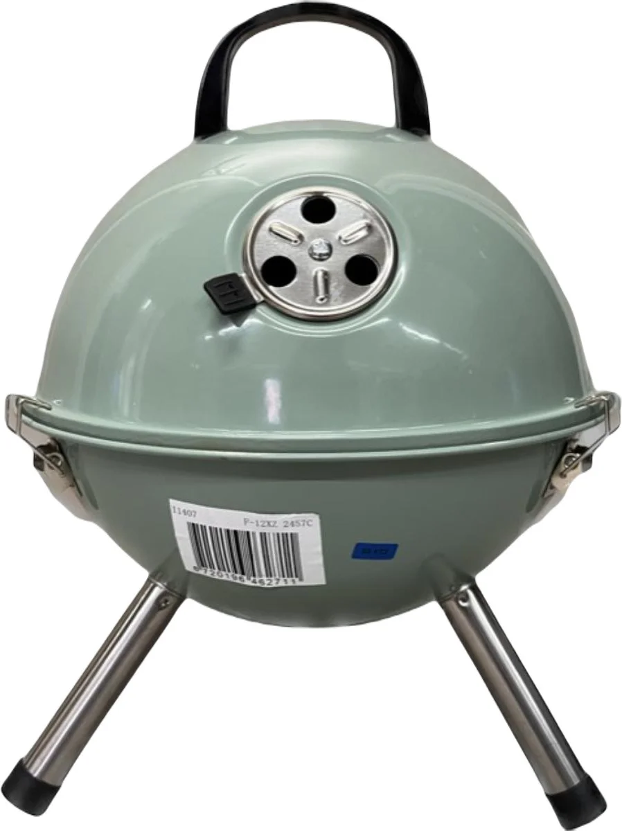 Intratuin houtskool barbecue Bolly groen D 32 H 45 cm
