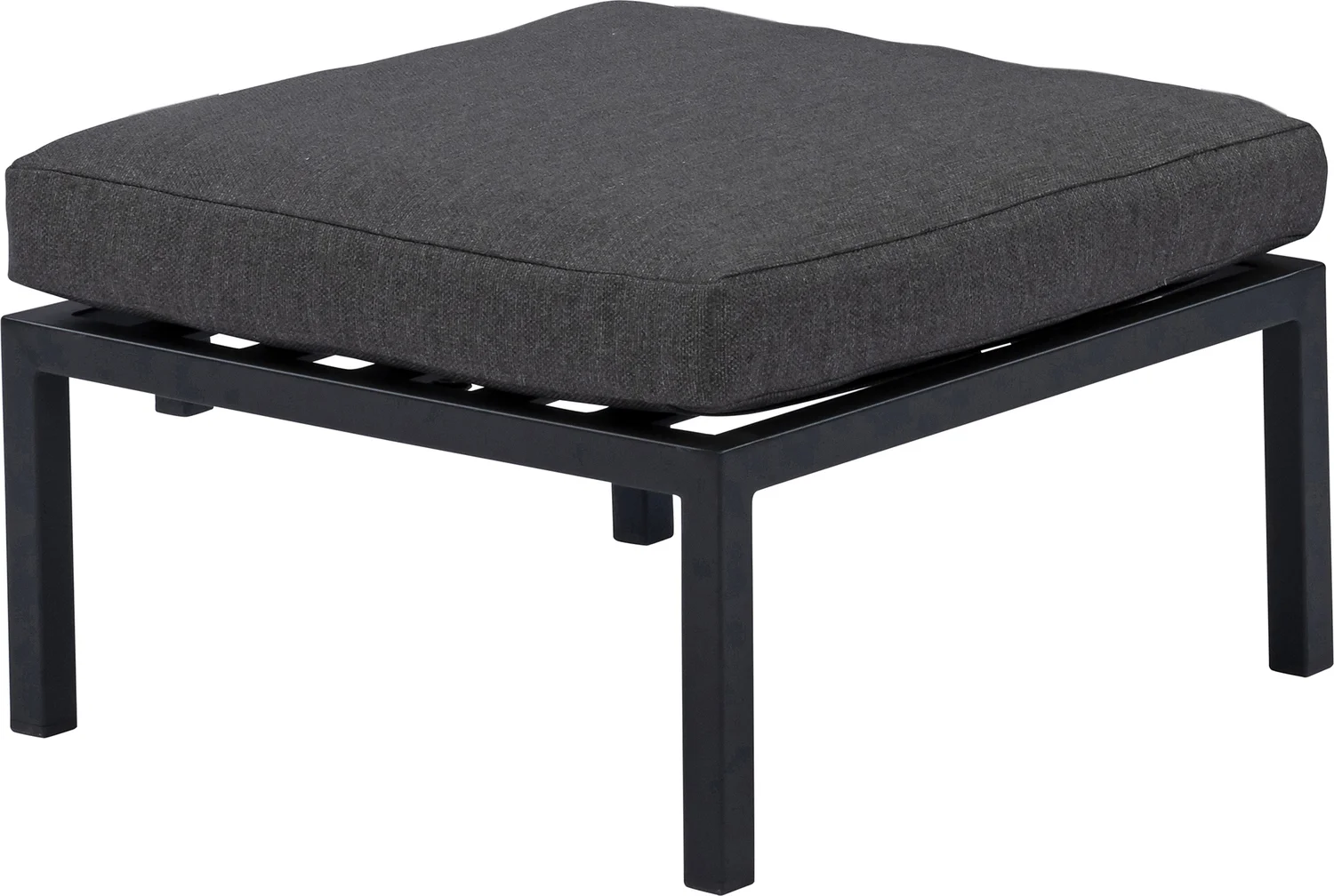Intratuin hocker Milo zwart 66 x 66 x 30 cm