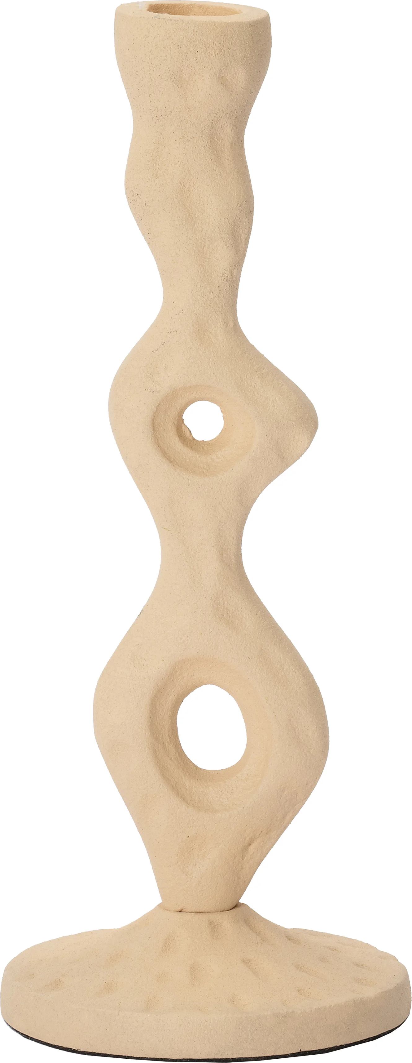 Intratuin kandelaar Dezi beige D 8,5 H 21,5 cm
