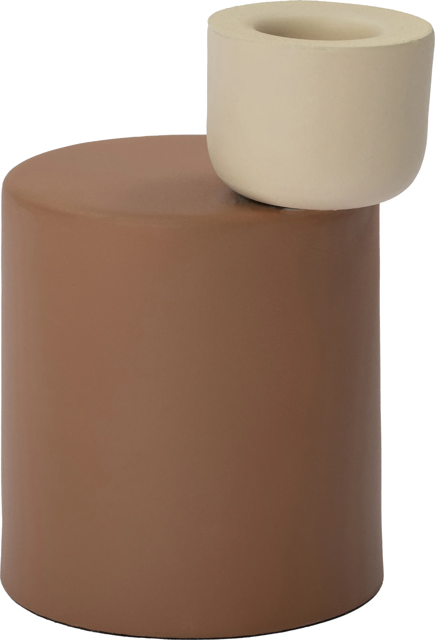 Intratuin kandelaar bruin Faas D 8 H 11 cm