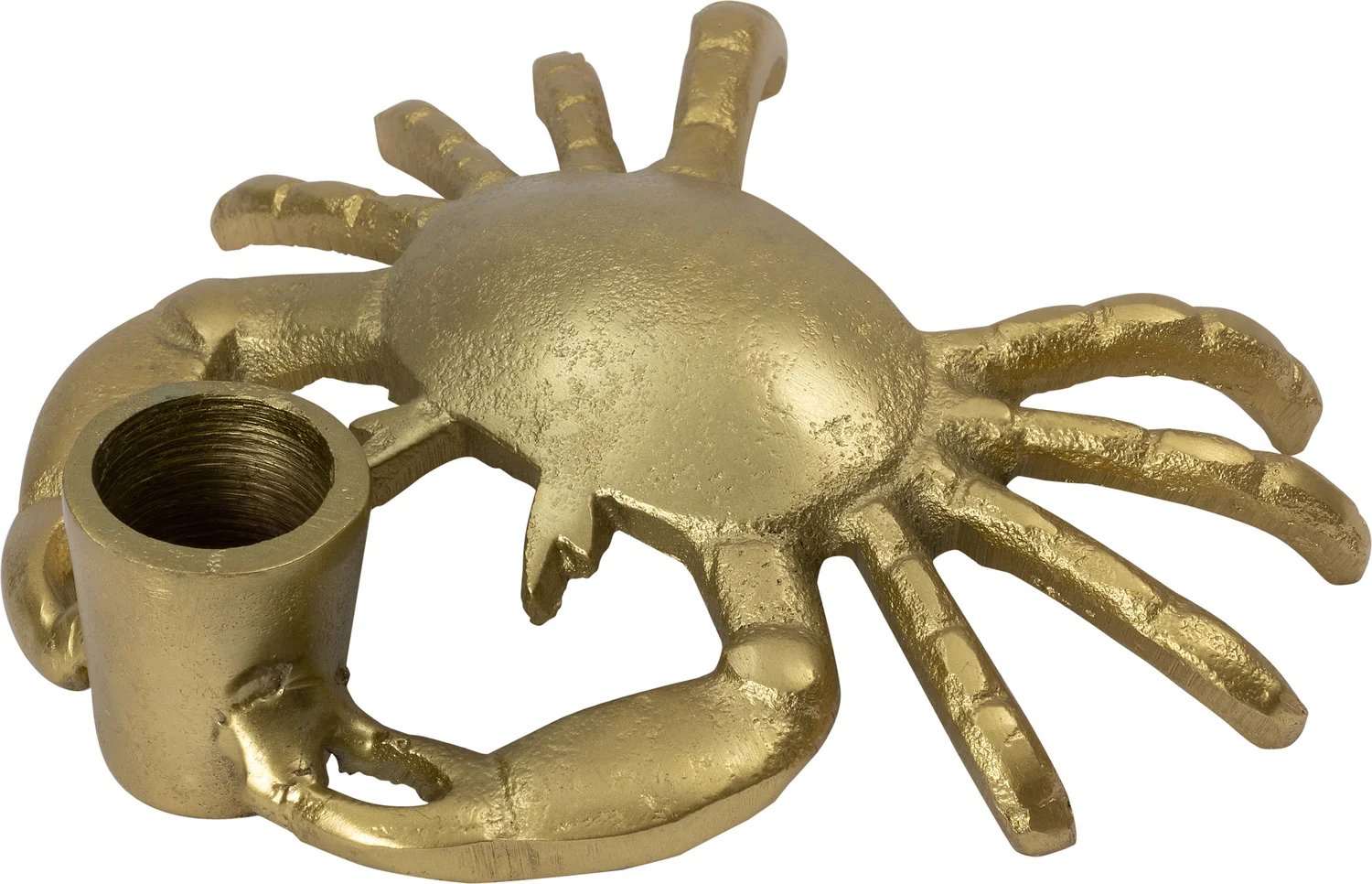 Intratuin kandelaar Jaba krab goud 14,5 x 14 x 3 cm