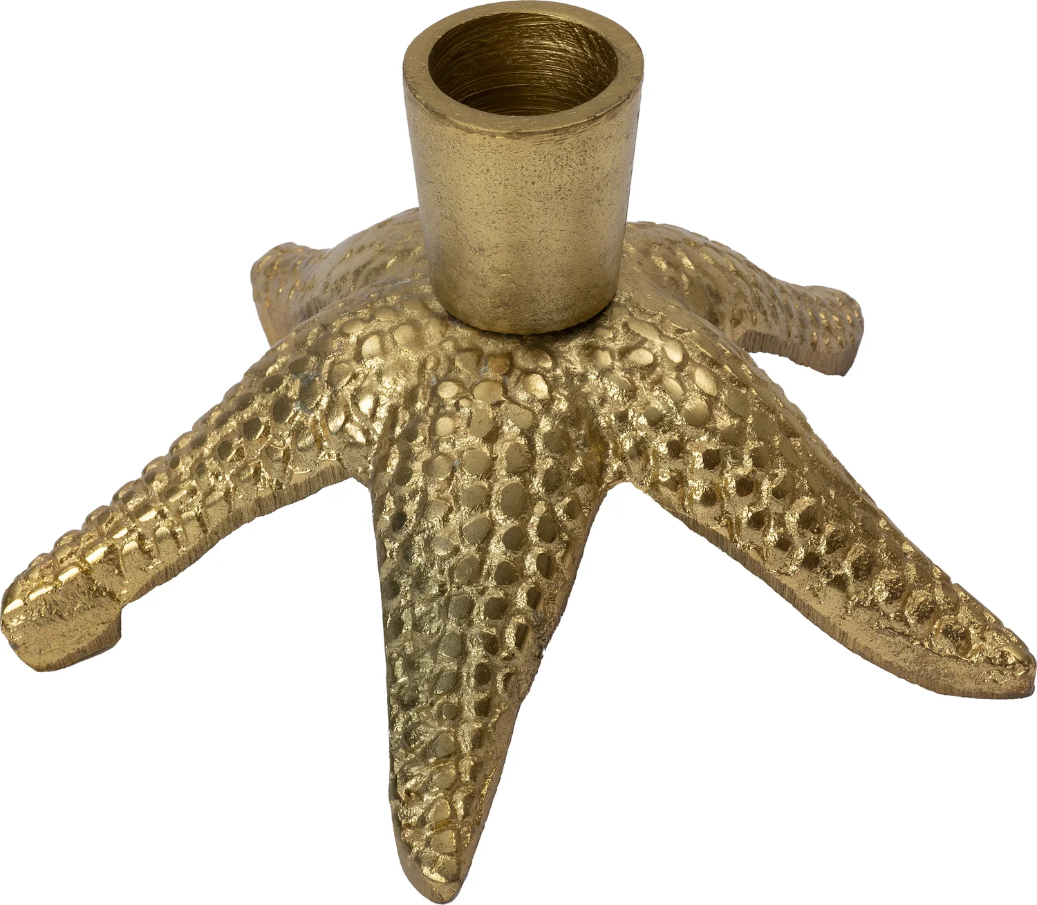 Intratuin kandelaar zeester goud D 13,5 H 8 cm