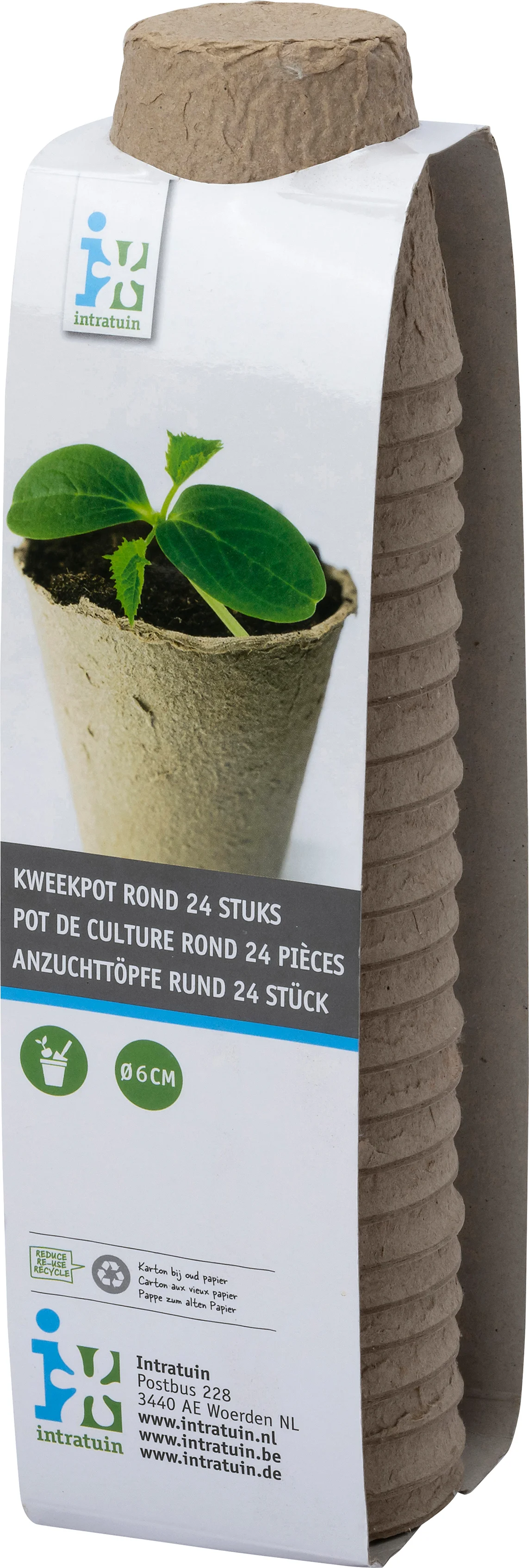 Intratuin kweekpot D 6 H 6 cm 24 stuks