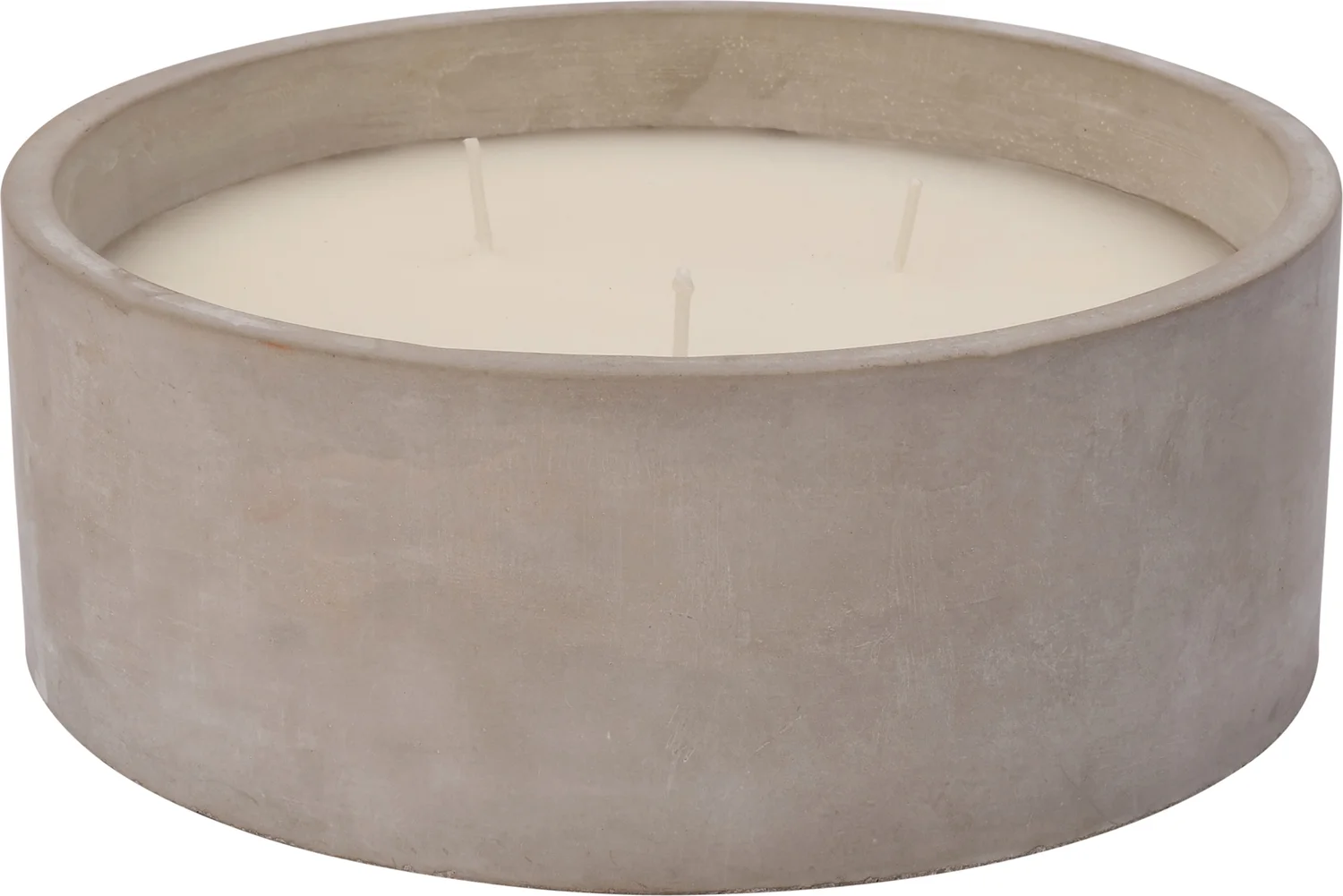 Intratuin citronellakaars Levi grijs 6 uur D 15 H 6 cm