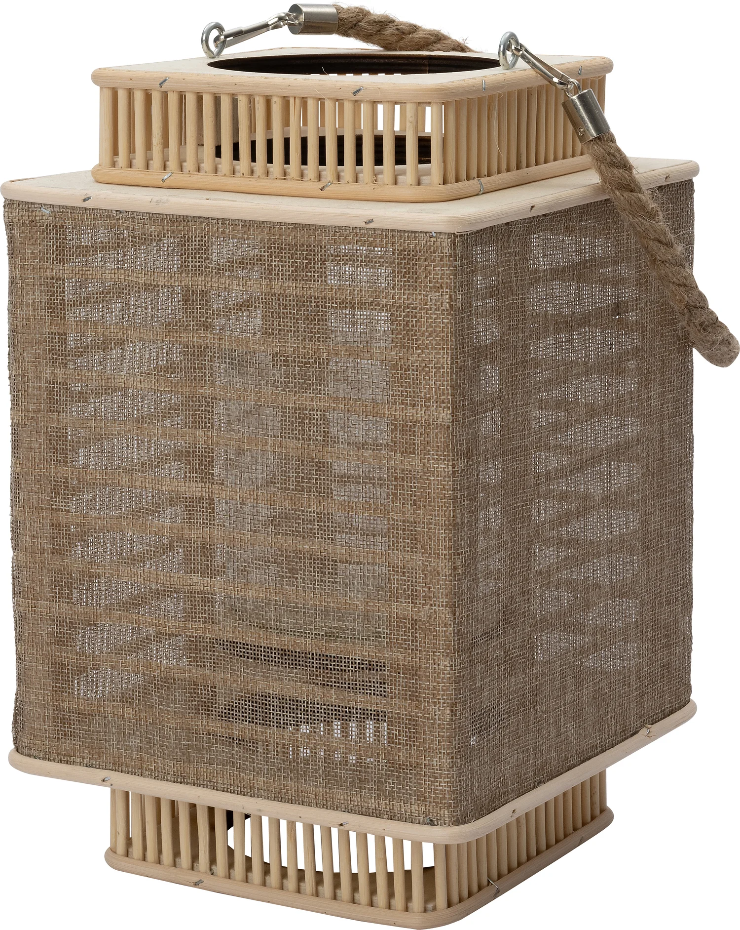 Intratuin lantaarn bruin 19,5 x 19,5 x 28,5 cm