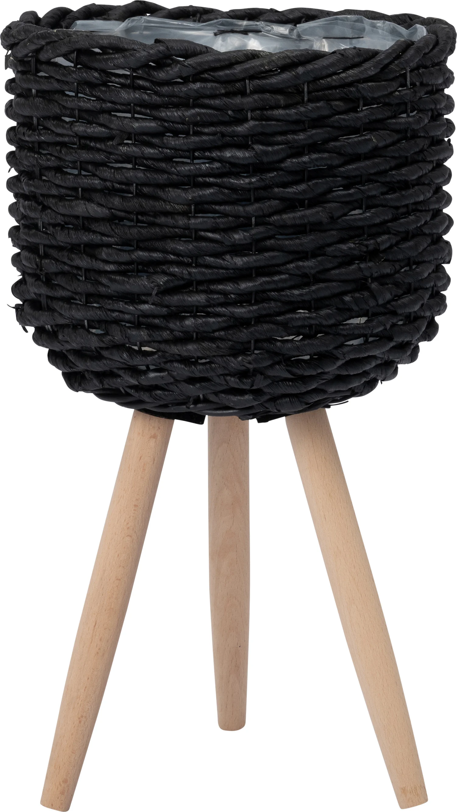 Intratuin plantenmand op poten Saar zwart D 21 H 33 cm