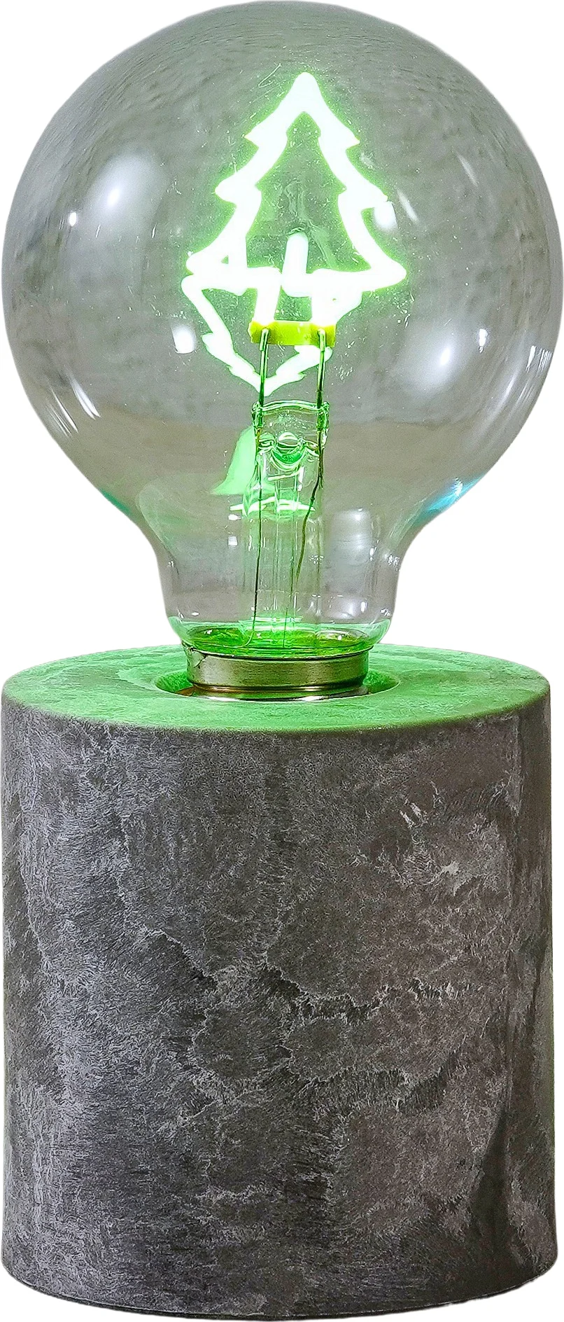Luca Lighting tafellamp Anka kerstboom grijs D 8 H 18 cm