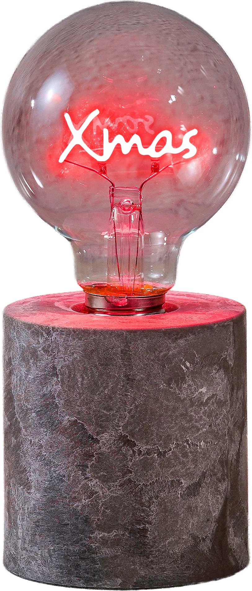 Luca Lighting tafellamp Anka xmas grijs D 8 H 18 cm