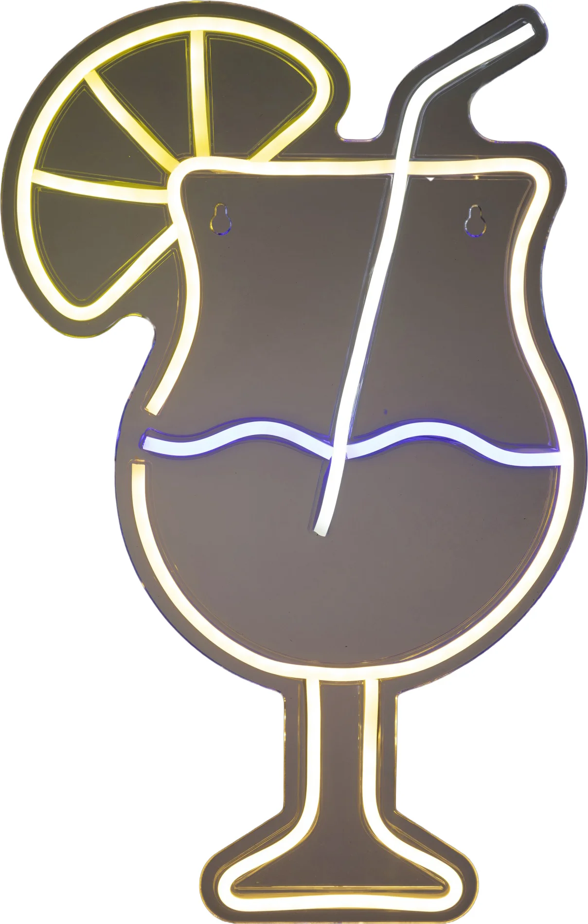 Lumineo wandlamp Cocktail geel 25,5 x 40 x 1,6 cm