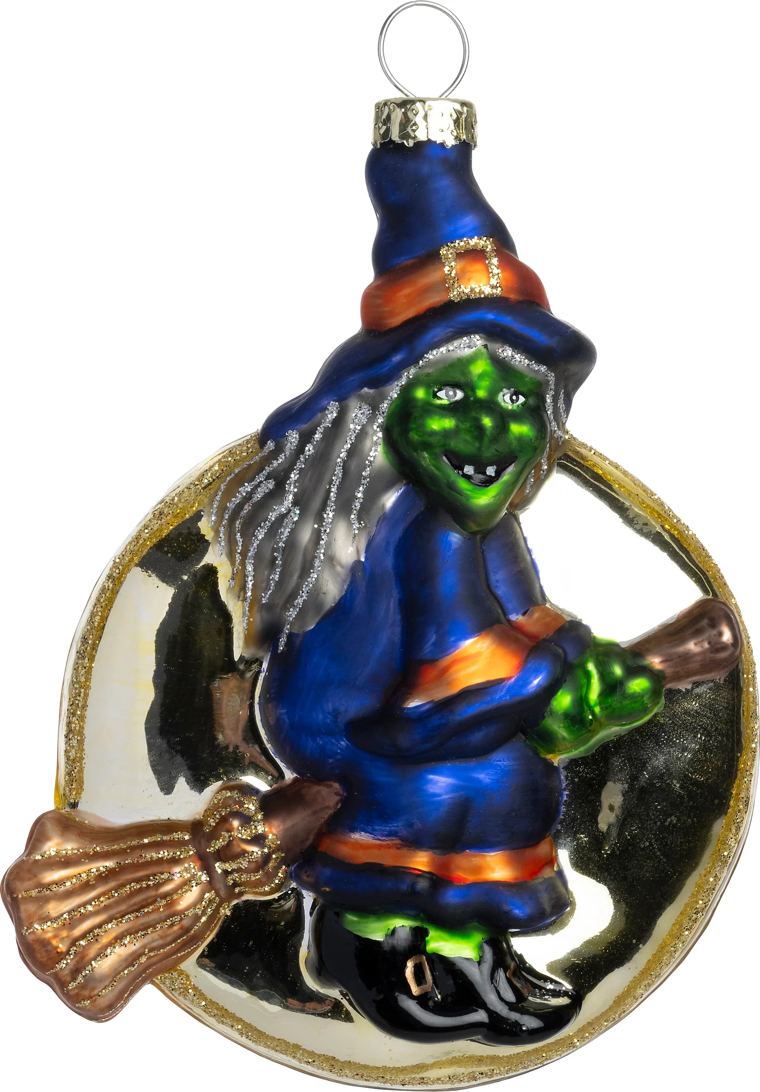 Intratuin halloween decoratie ornament heks 8,3 x 3,8 x 11,7 cm