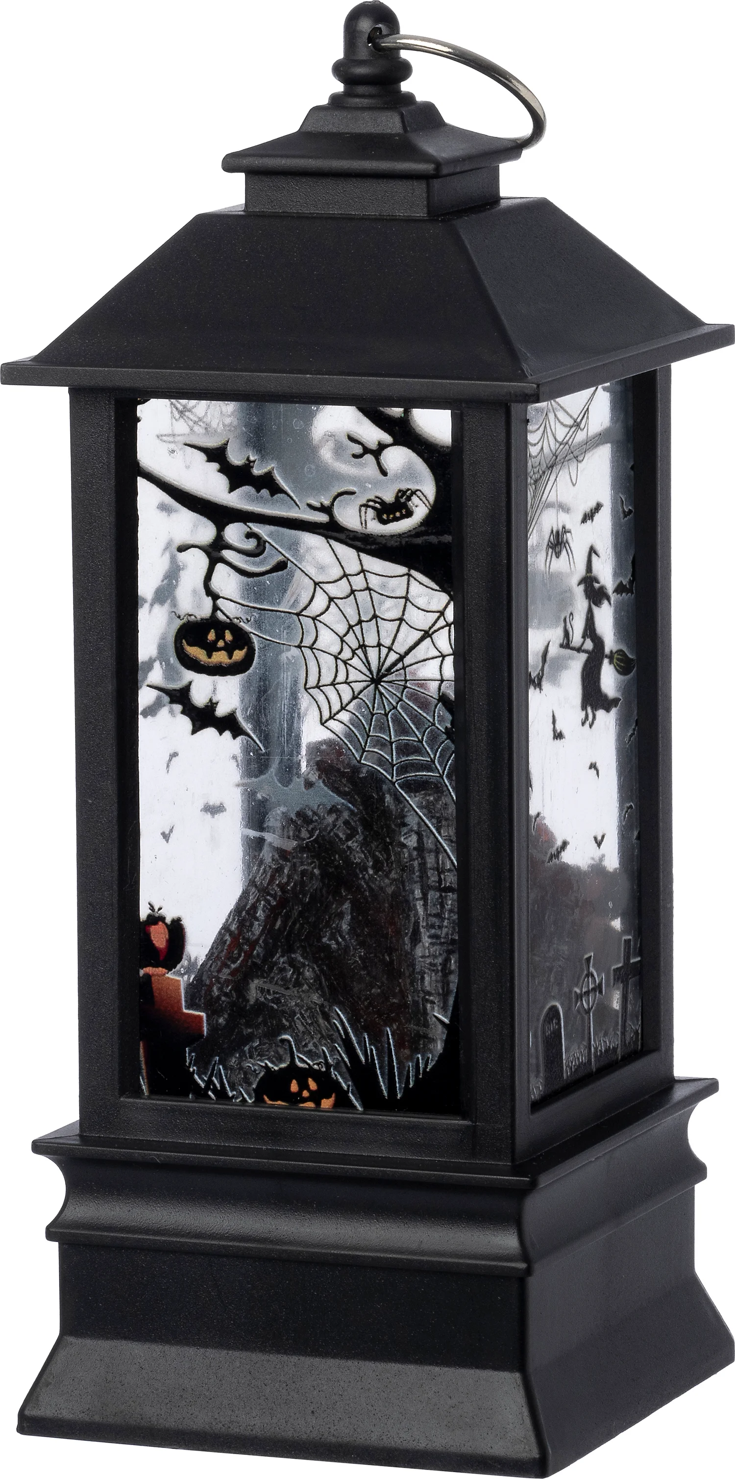 Intratuin halloween decoratie Scara lantaarn heks zwart 7,9 x 7,9 x 20,2 cm