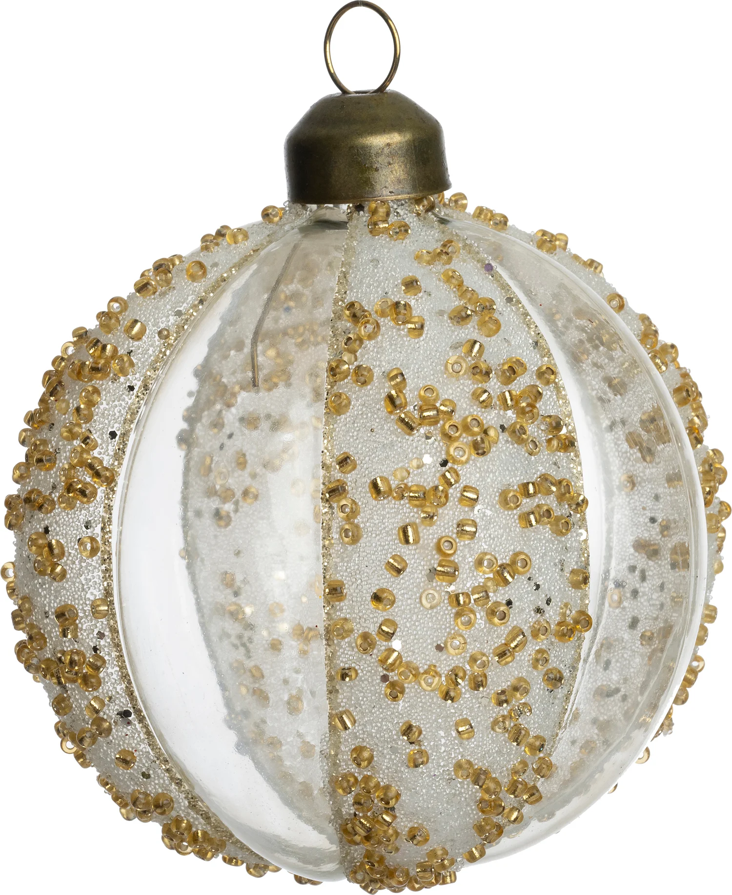 Intratuin kerstbal Navan wit D 8 cm