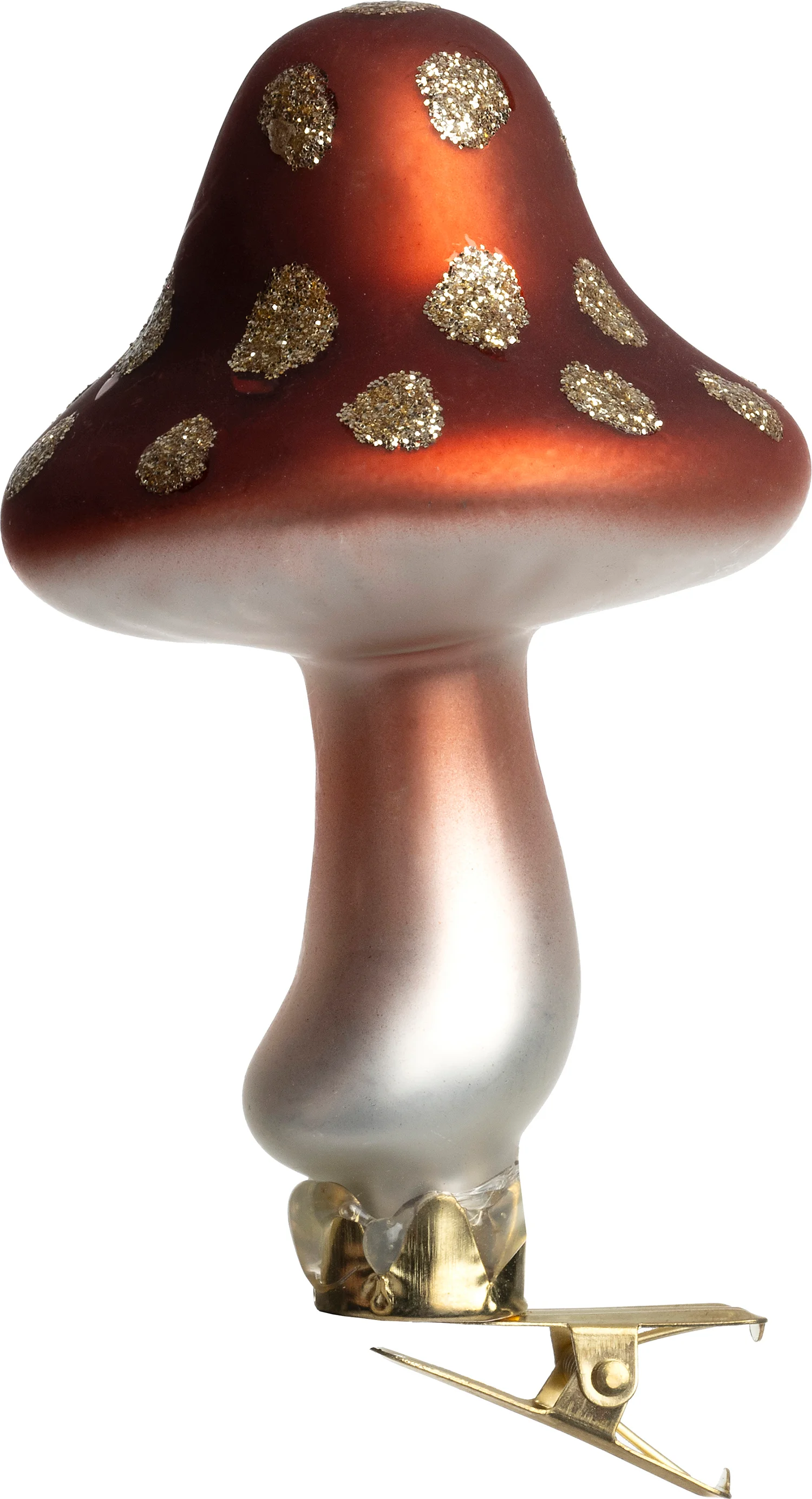 Intratuin kerstclip paddenstoel rood / wit D 5,7 H 10 cm