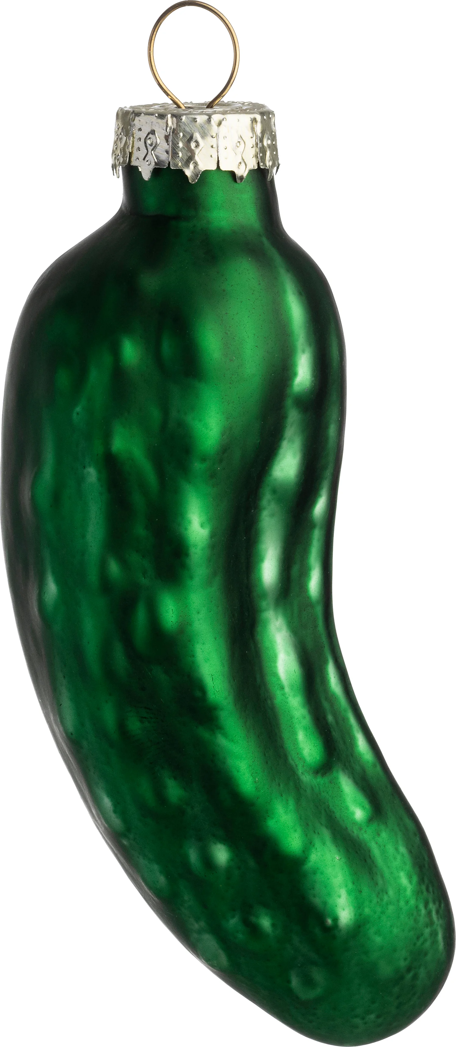 Intratuin kerst ornament augurk groen 3,5 x 3,5 x 10 cm