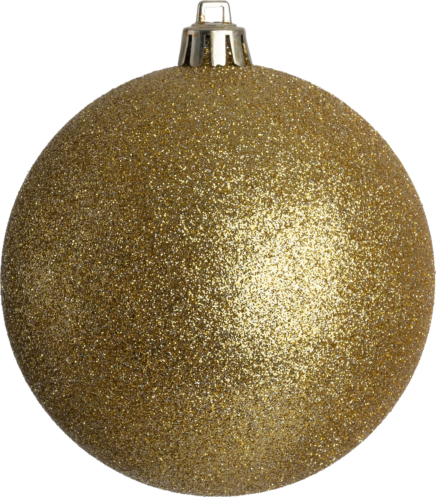 Intratuin kerstbal Stanton goud glitter D 10 cm