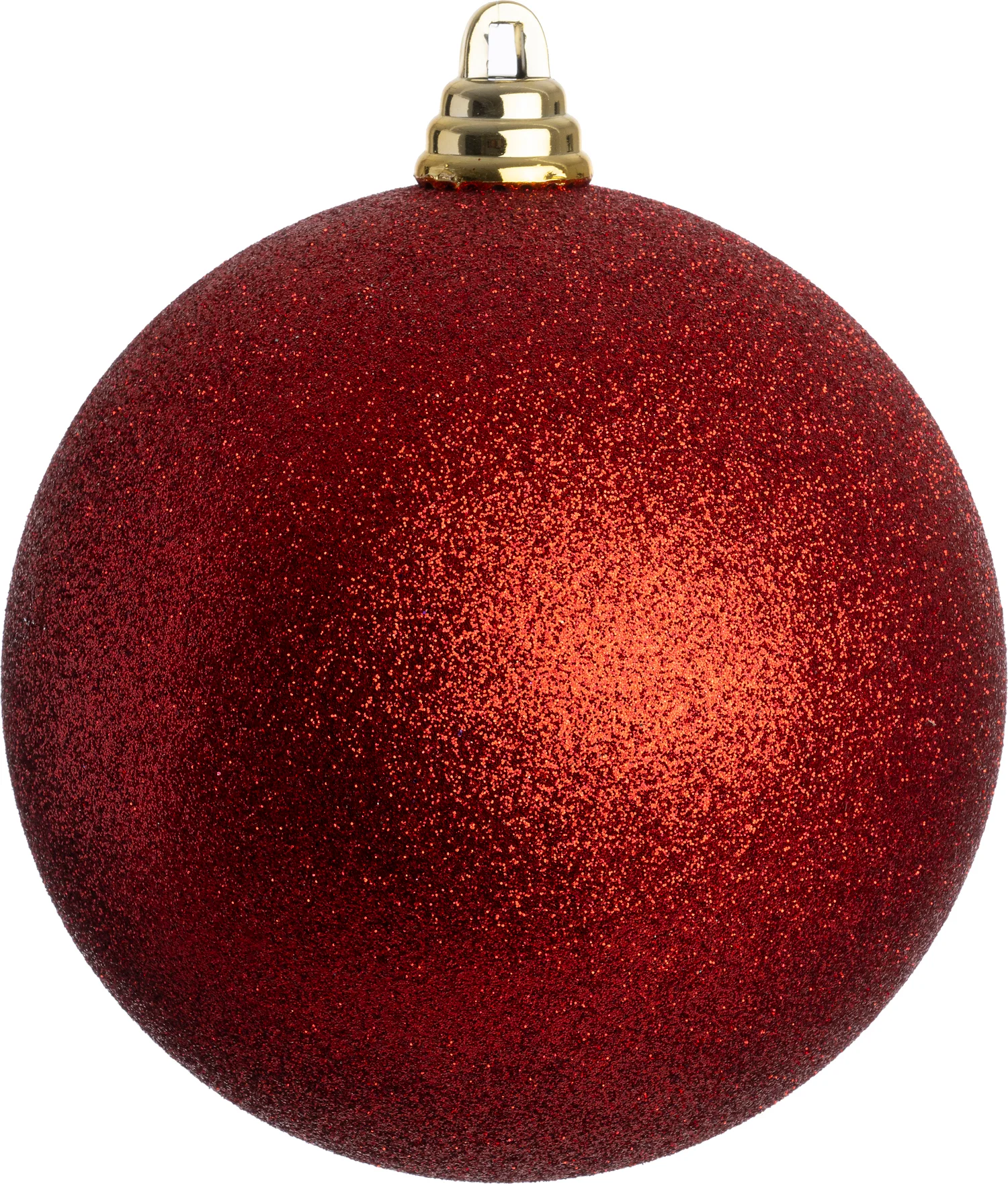 Intratuin kerstbal Stanton rood glitter D 20 cm