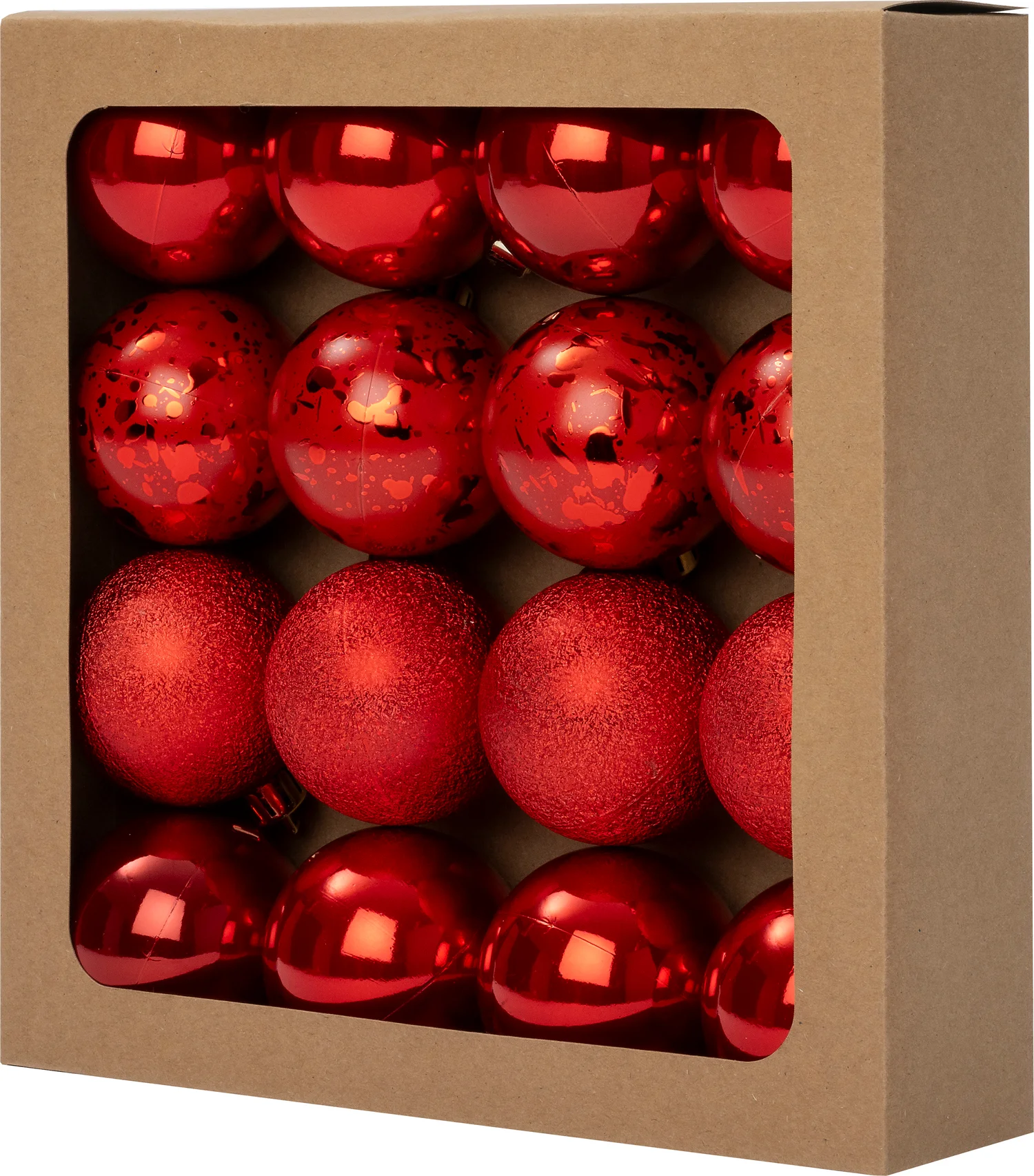 Intratuin kerstbal Montrose rood D 6 cm 16 stuks