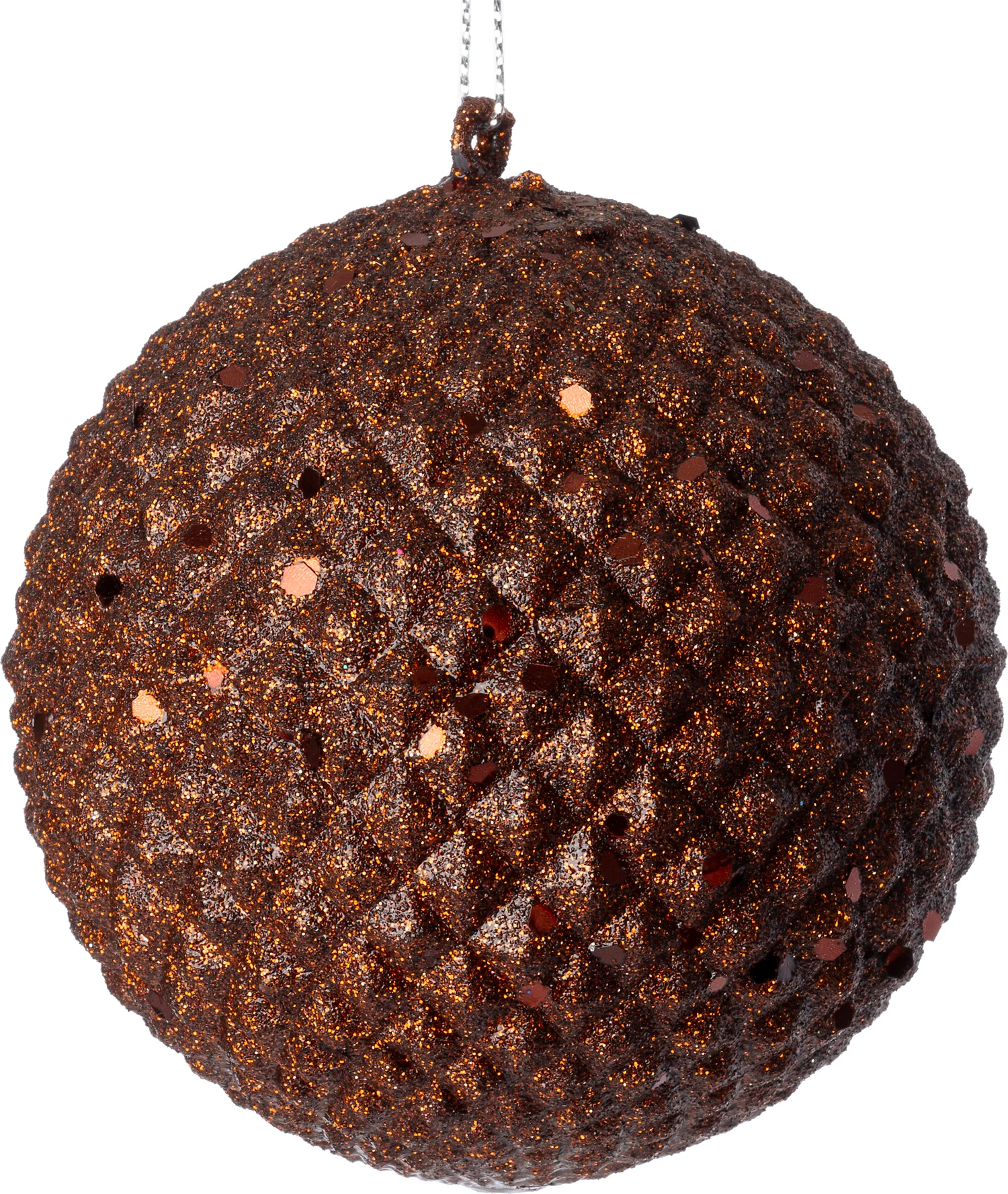 Intratuin kerstbal Pine bruin D 9 H 9 cm