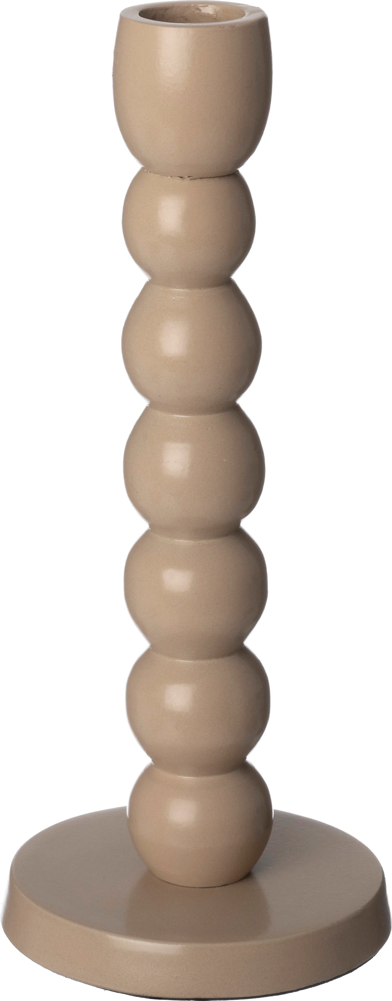 Intratuin kandelaar Travis beige D 9 H 22 cm
