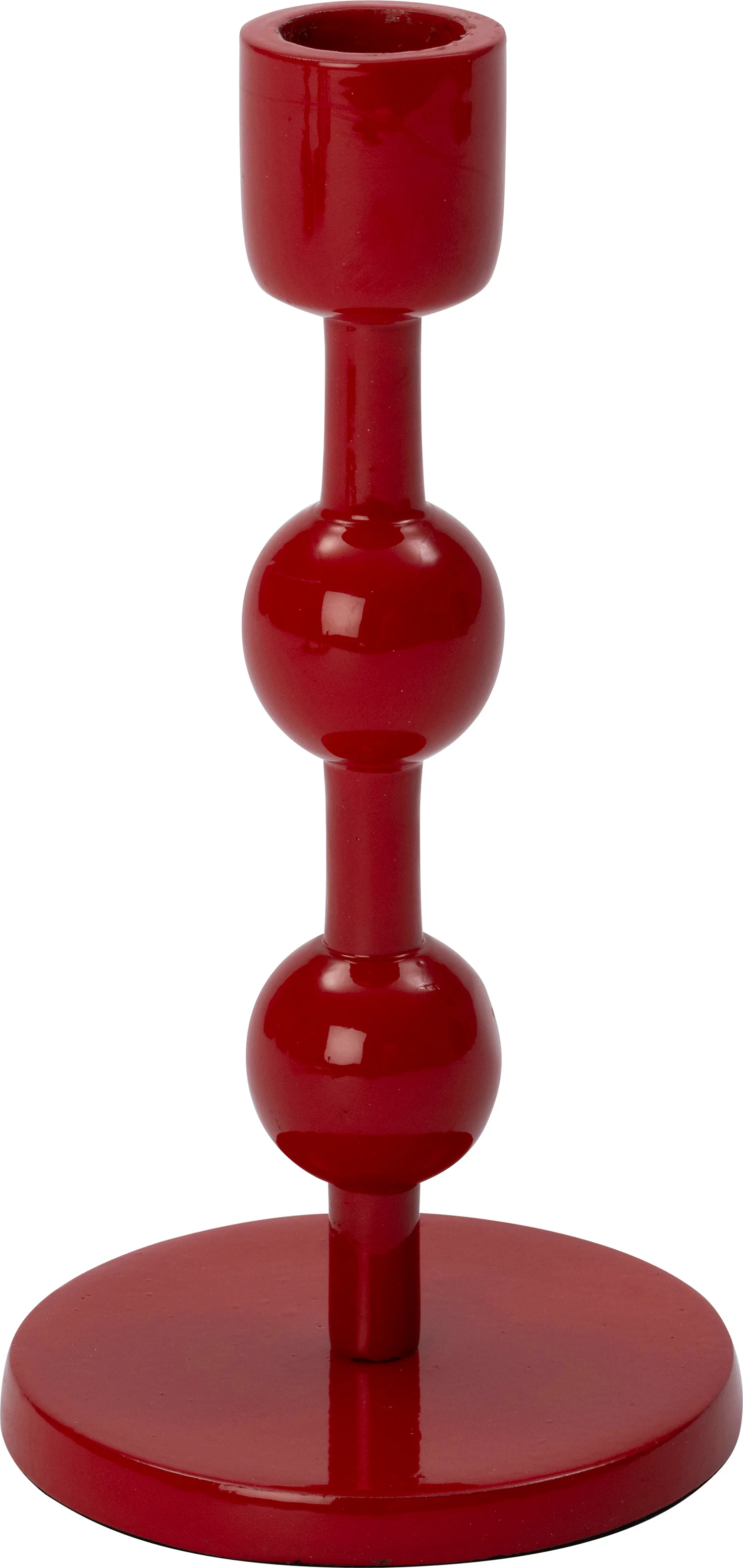 Intratuin kandelaar Katy rood D 9 H 18 cm