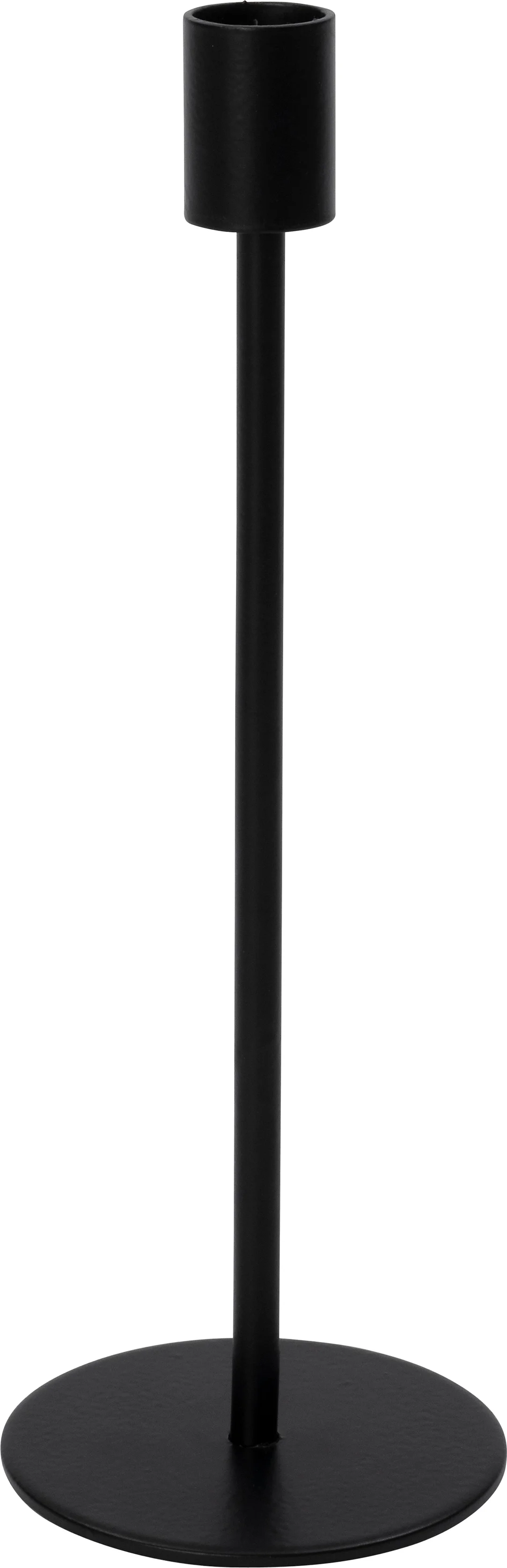Intratuin kandelaar Bianca zwart D 9 H 26 cm
