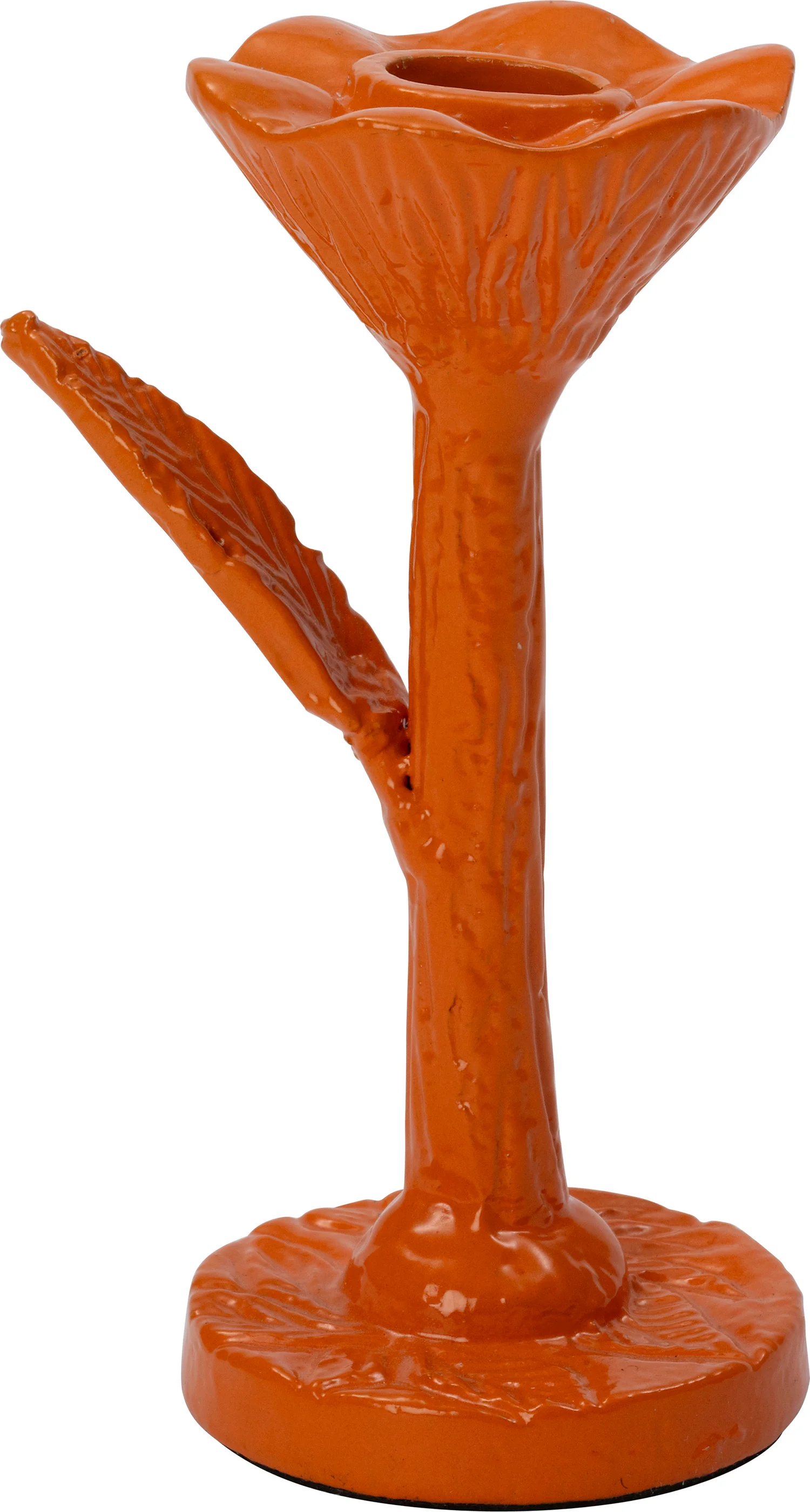 Intratuin kandelaar Nate oranje 9 x 6,5 x 15 cm