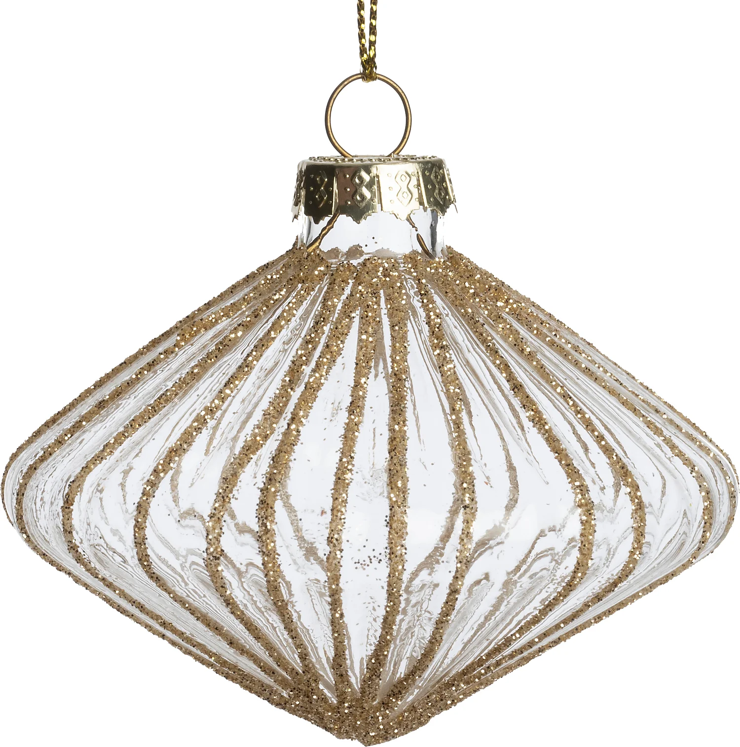 Intratuin kerst ornament Athenry ui transparant 8 x 8 x 6,5 cm