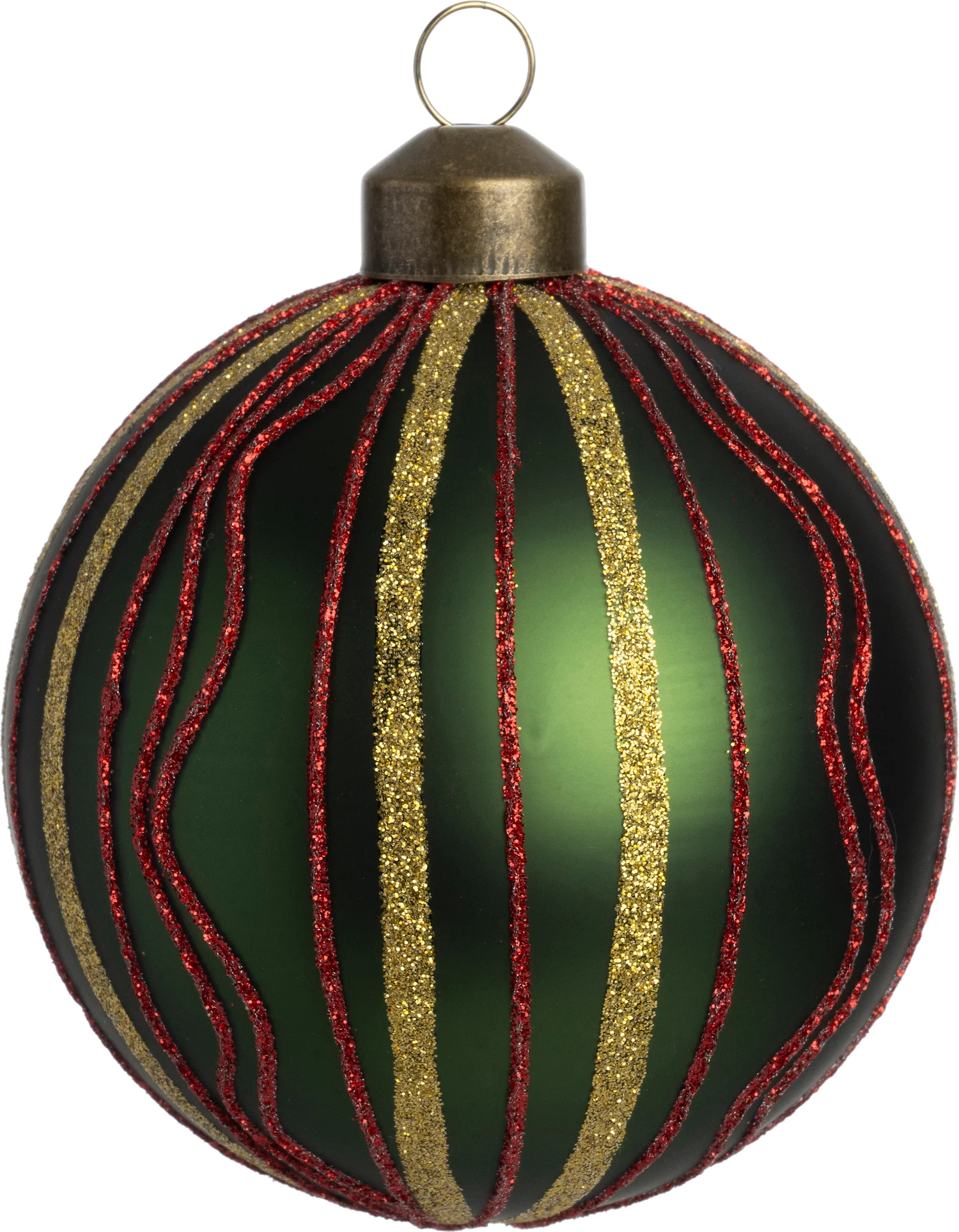 Intratuin kerstbal Oisin groen D 8 cm