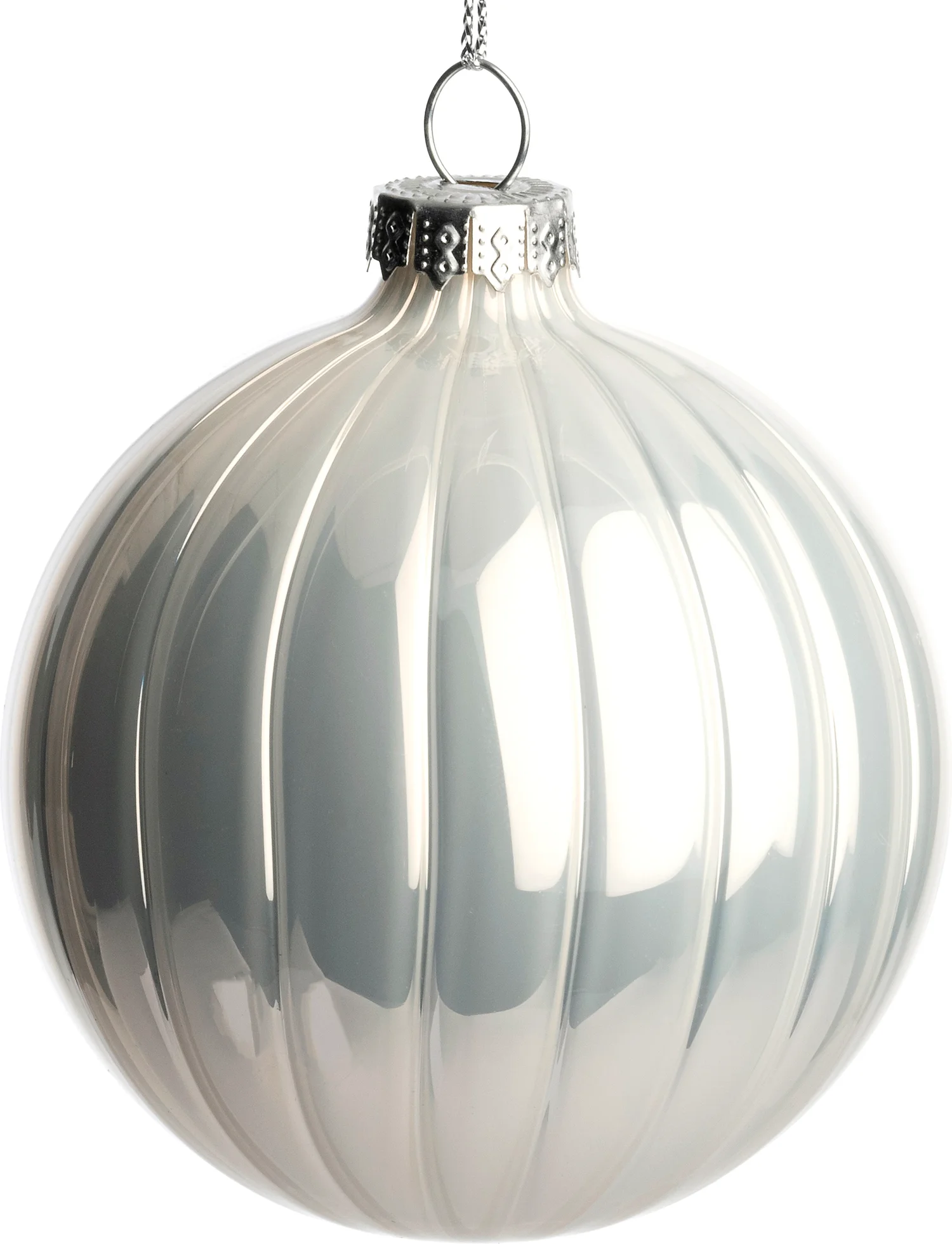 Intratuin kerstbal Terenure wit D 10 cm