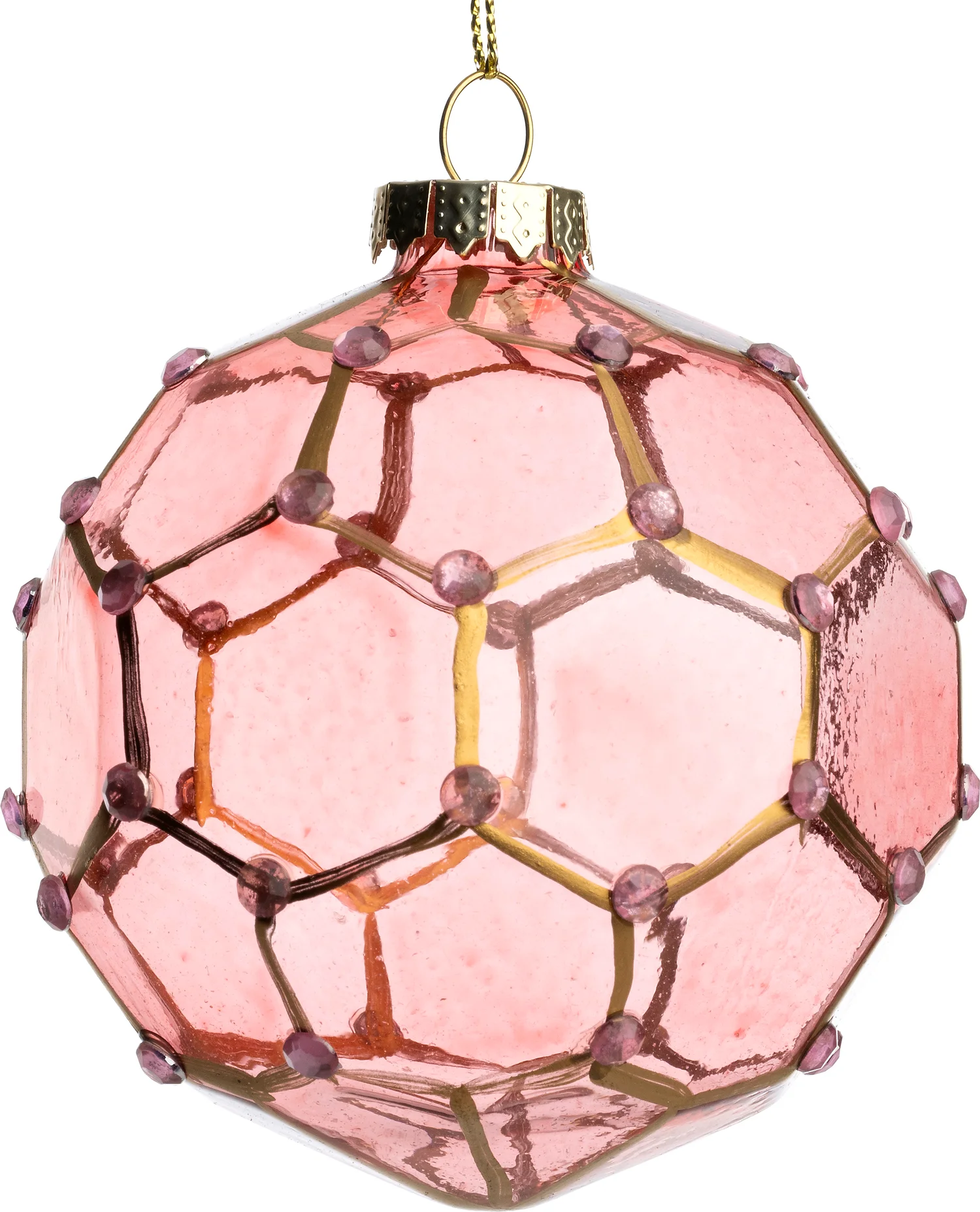 Intratuin kerstbal Rosmuck roze D 8 cm