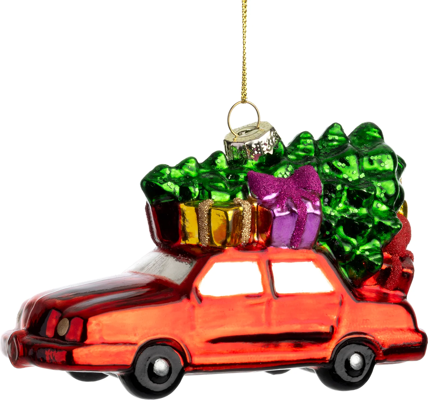 Intratuin kerst ornament auto 12,5 x 5 x 7,5 cm