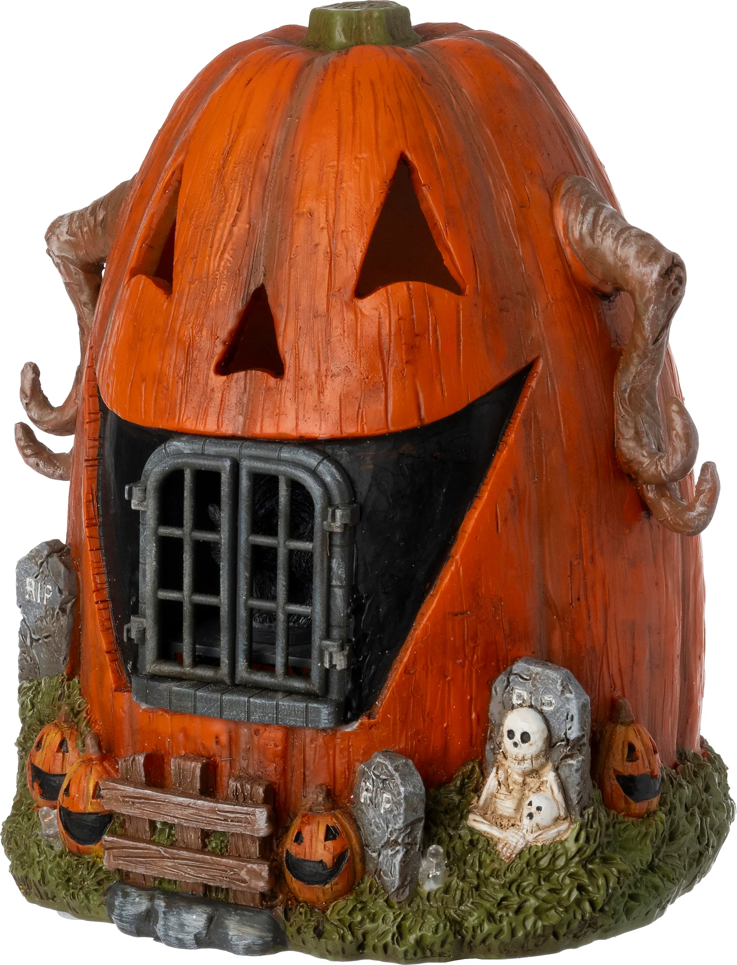 Intratuin halloween decoratie pompoenhuis 16,6 x 15,4 x 18,4 cm