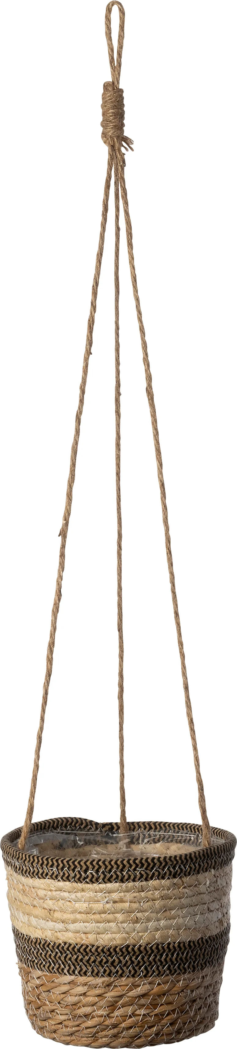 Intratuin hangpot Uli naturel / zwart D 22 H 18 cm