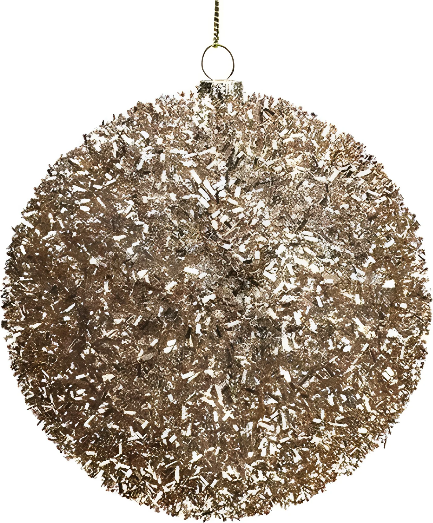 Intratuin kerstbal Abbeydorney champagne D 8 cm