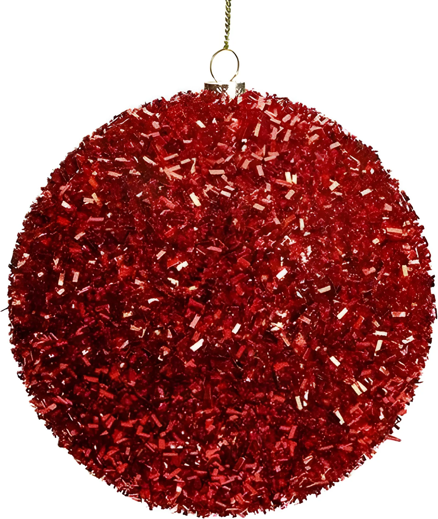 Intratuin kerstbal Abbeydorney rood D 8 cm