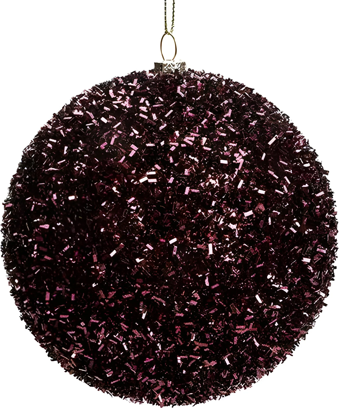 Intratuin kerstbal Abbeydorney bordeaux D 8 cm