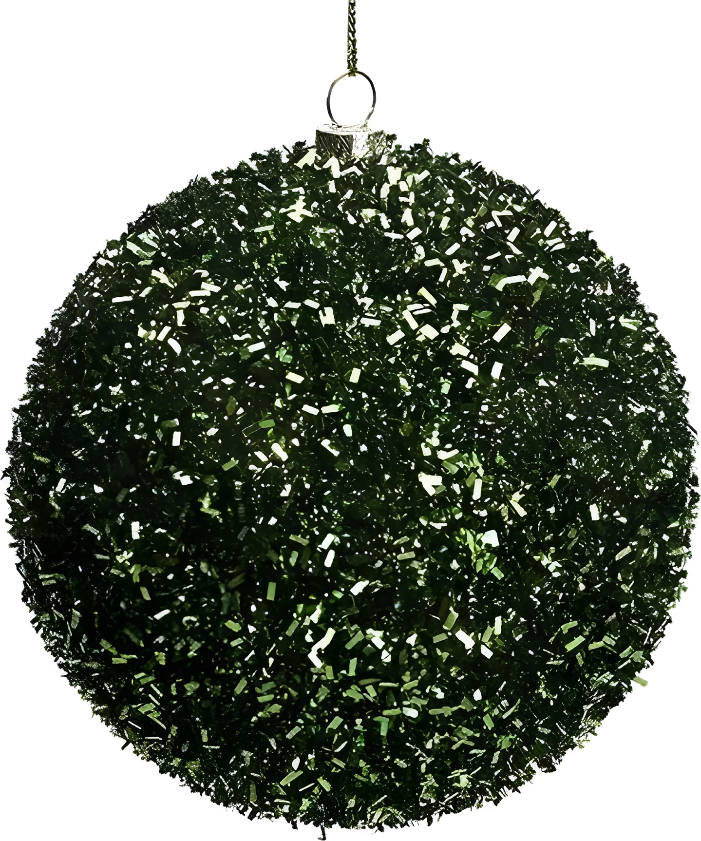 Intratuin kerstbal Abbeydorney groen D 8 cm